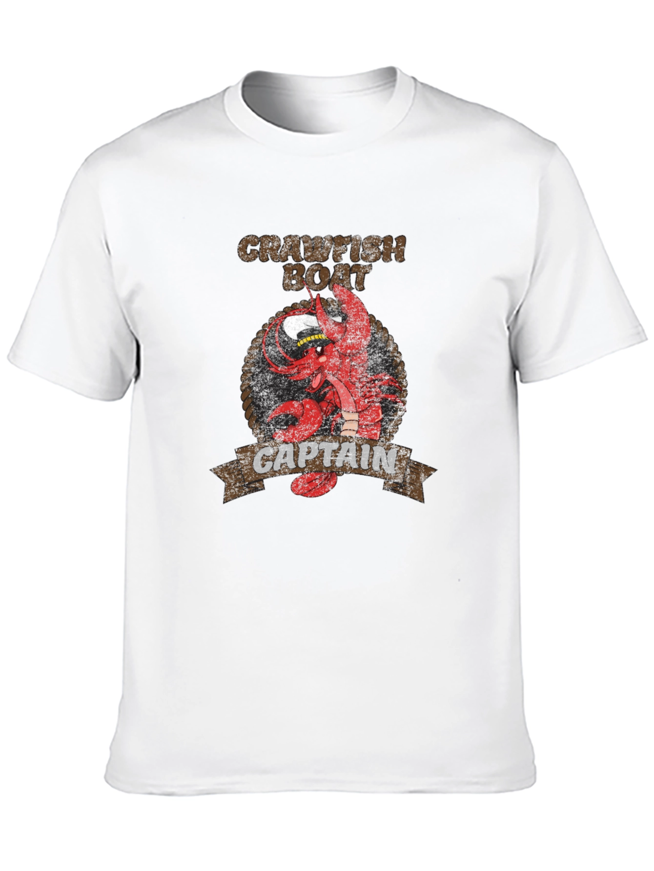 Crawfish Boat Captain Graphic T-Shirt