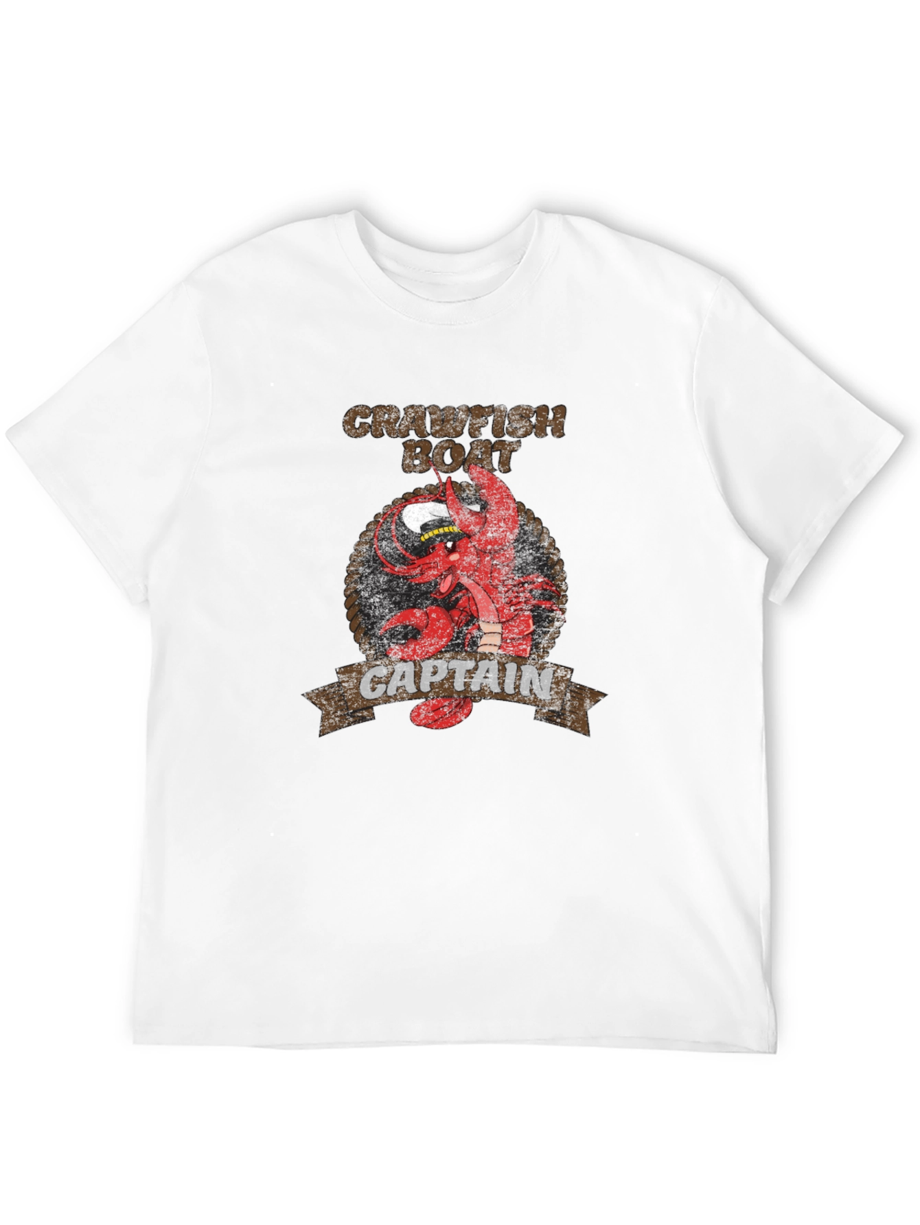 Crawfish Boat Captain Graphic T-Shirt