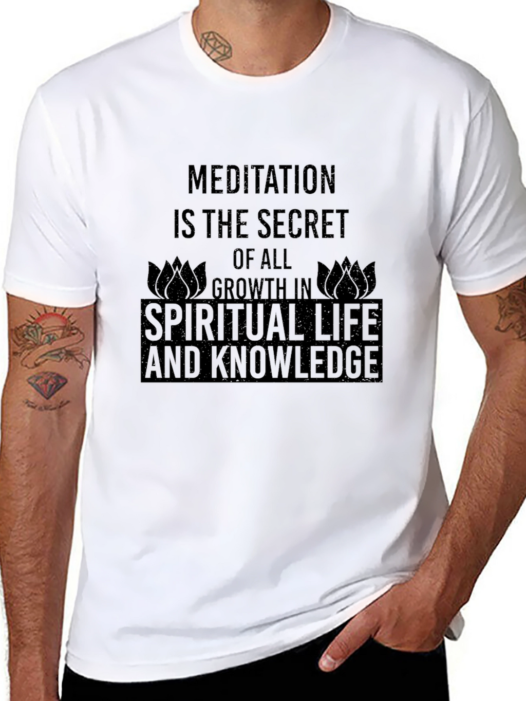 Spiritual Growth Black T-Shirt