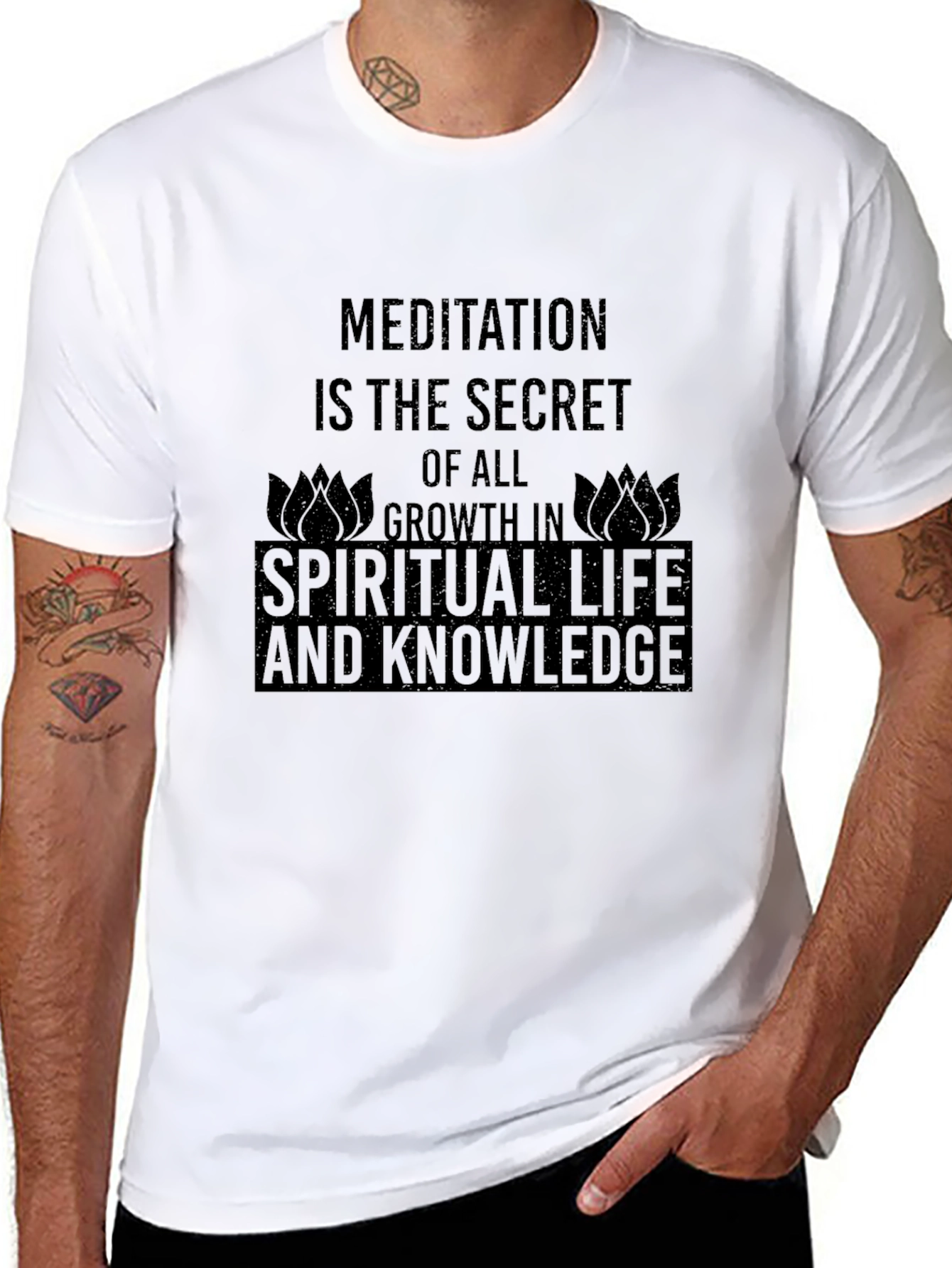 Spiritual Growth Black T-Shirt