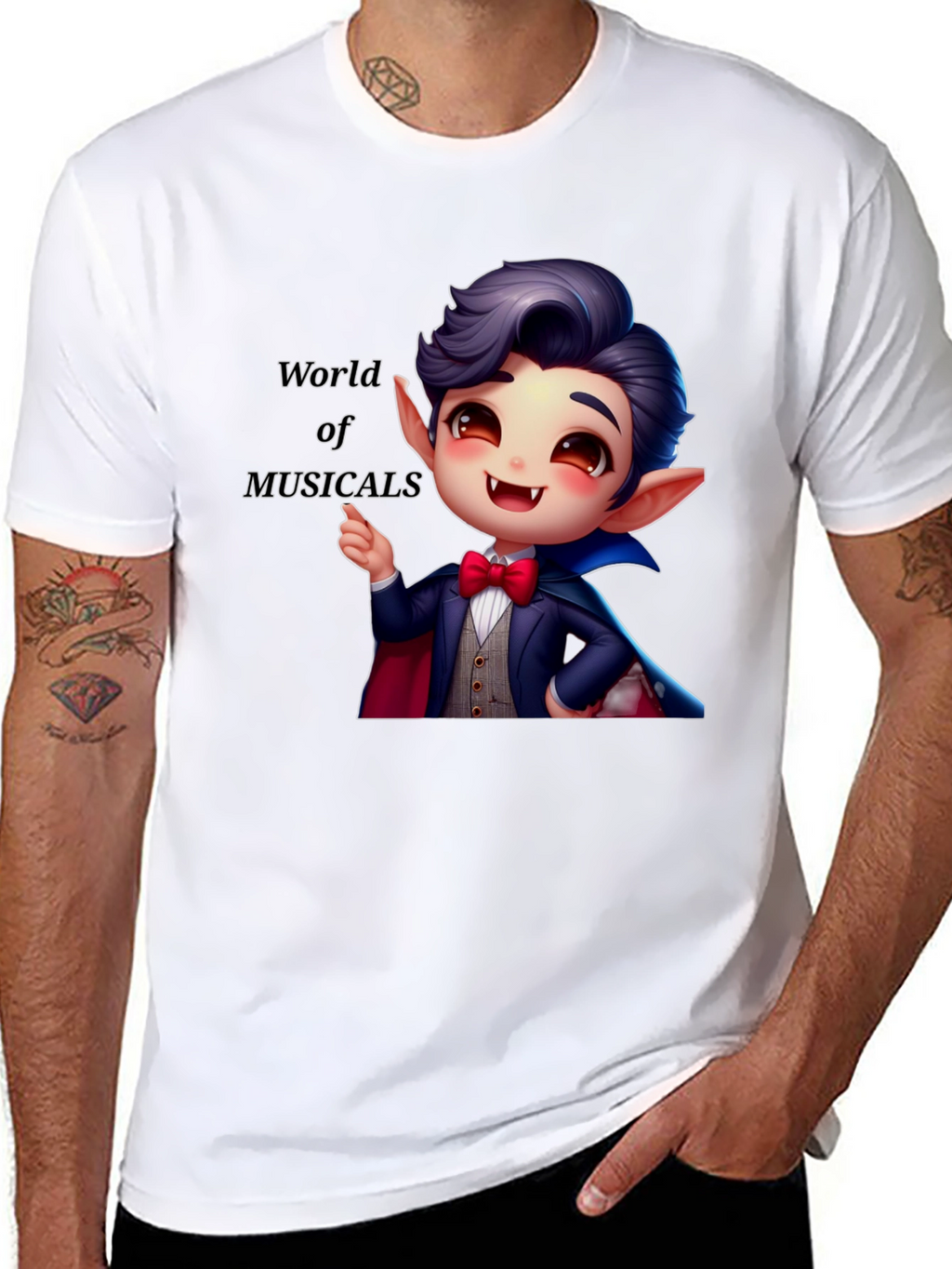 Musical Vampire Graphic Tee
