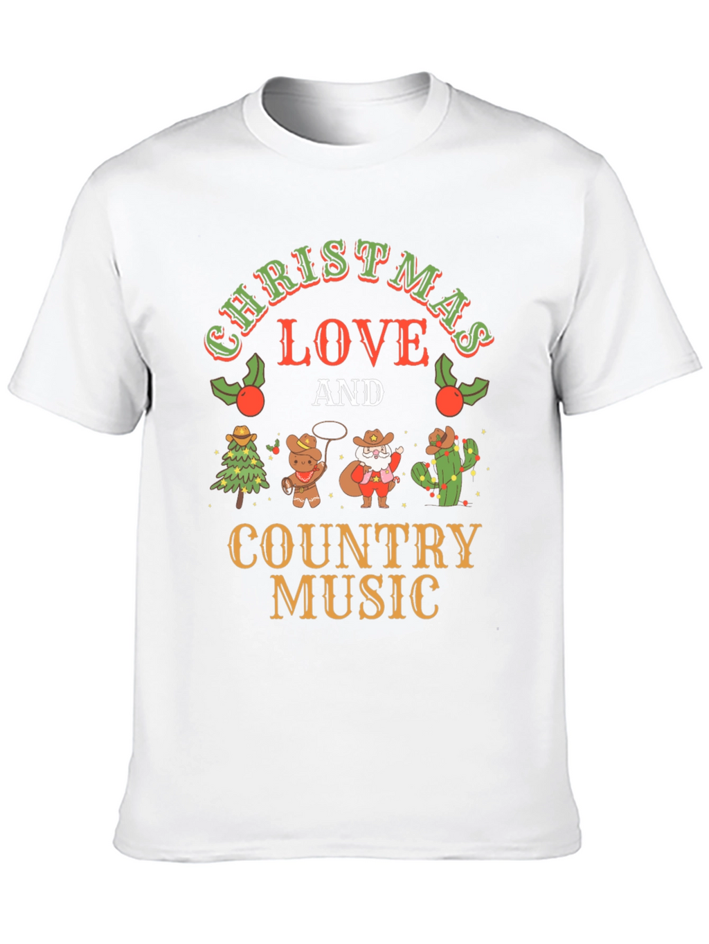 Christmas Love & Country Music T-Shirt