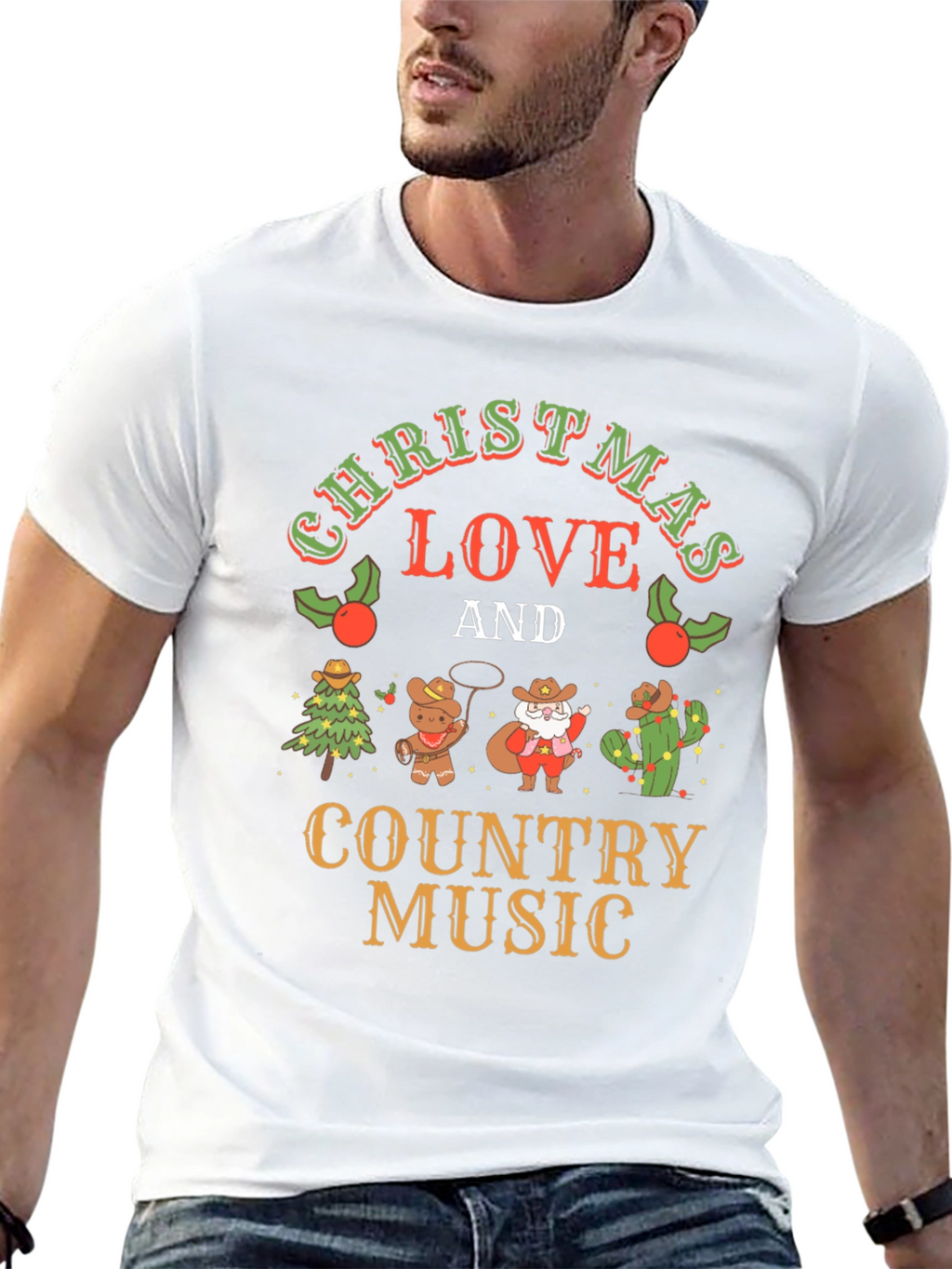 Christmas Love & Country Music T-Shirt