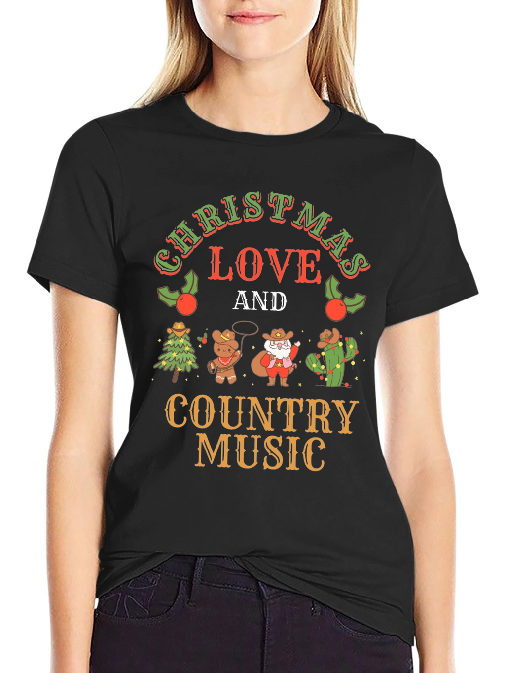 Christmas Love & Country Music T-Shirt