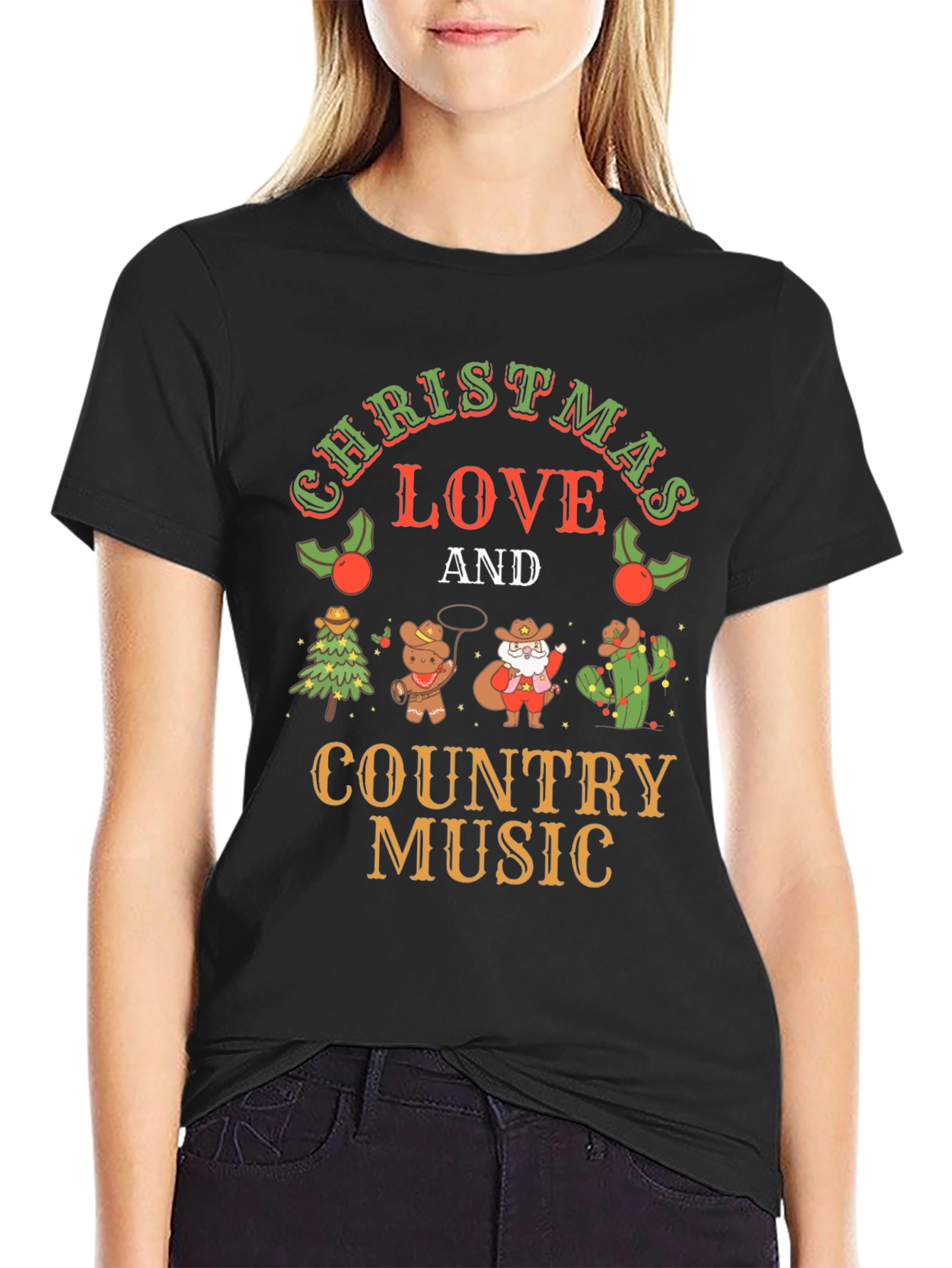 Christmas Love & Country Music T-Shirt