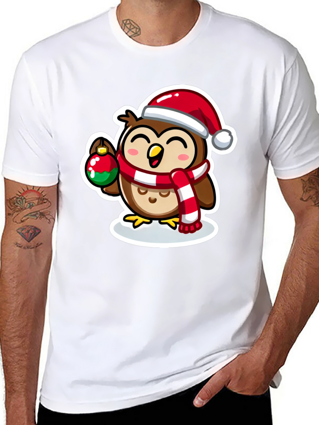Festive Owl Graphic Tee