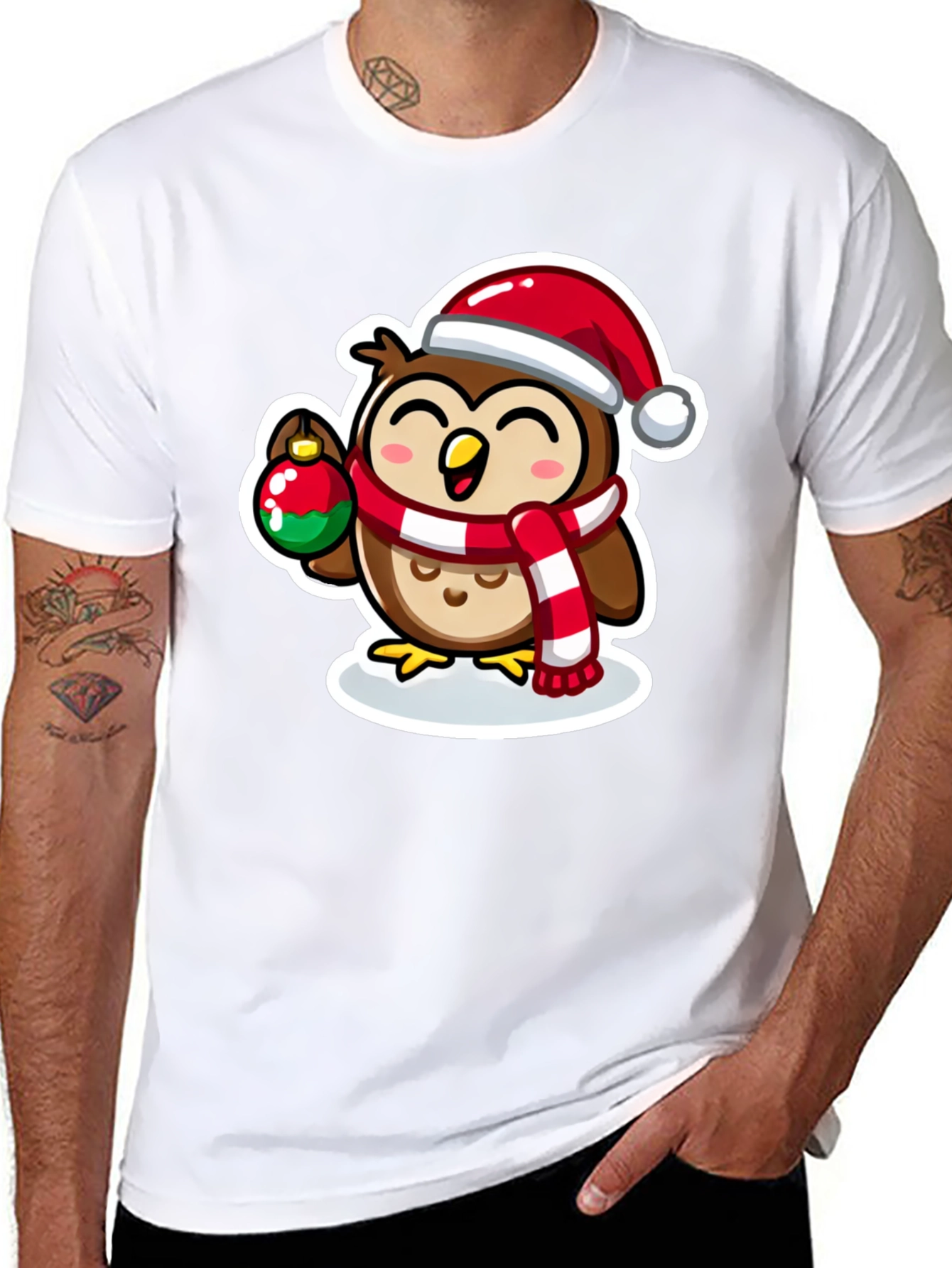 Festive Owl Graphic Tee