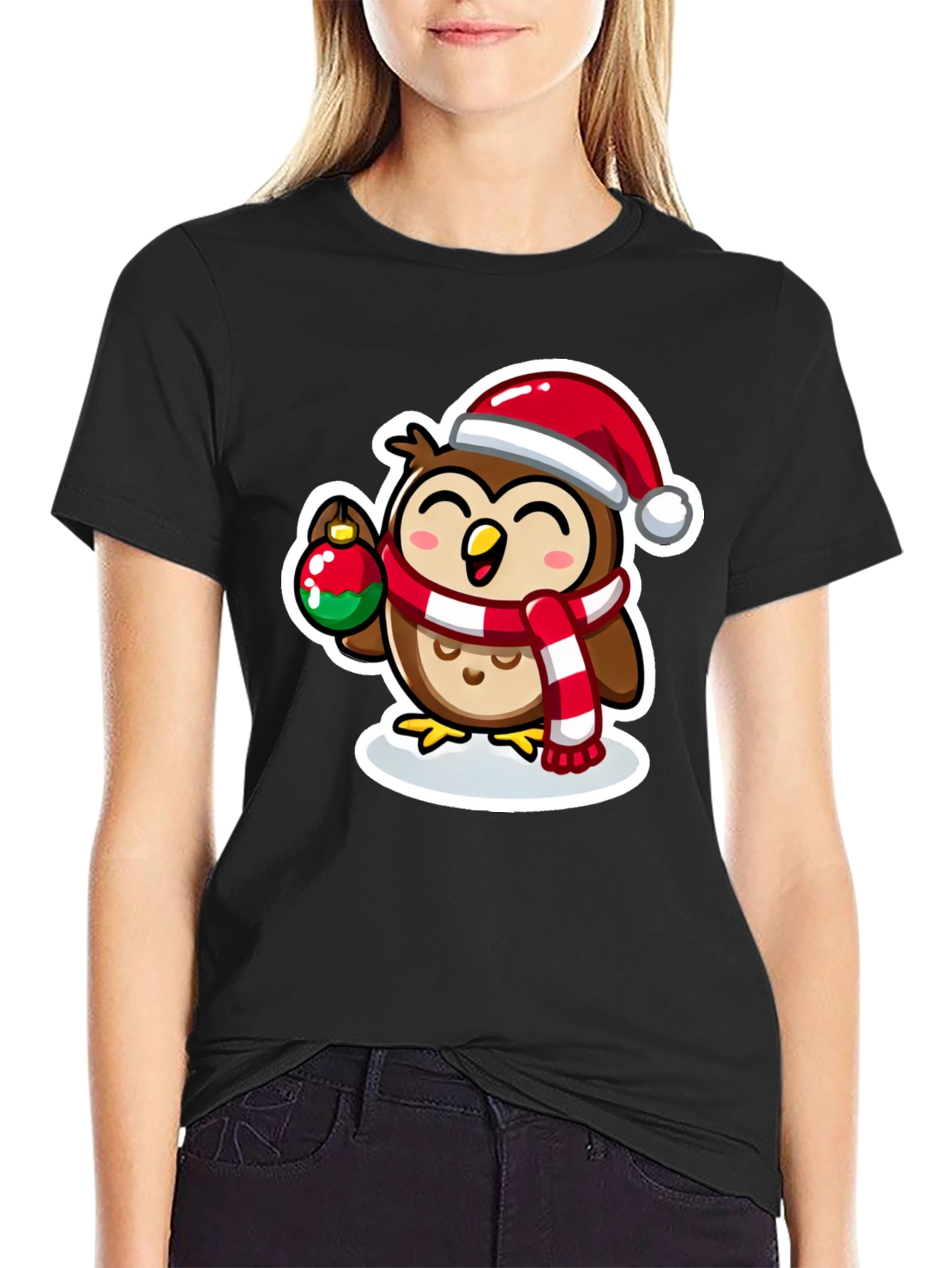 Festive Owl Graphic Tee