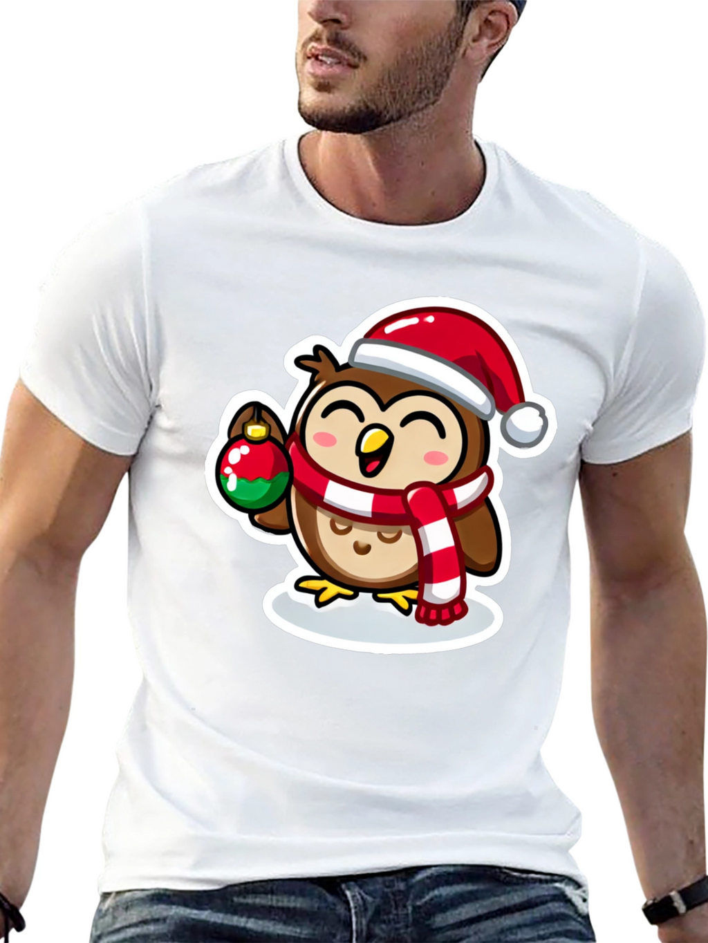 Festive Owl Graphic Tee