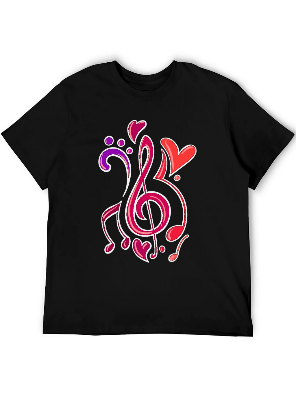 Musical Heartbeat T-Shirt - Stylish Music Lover Tee