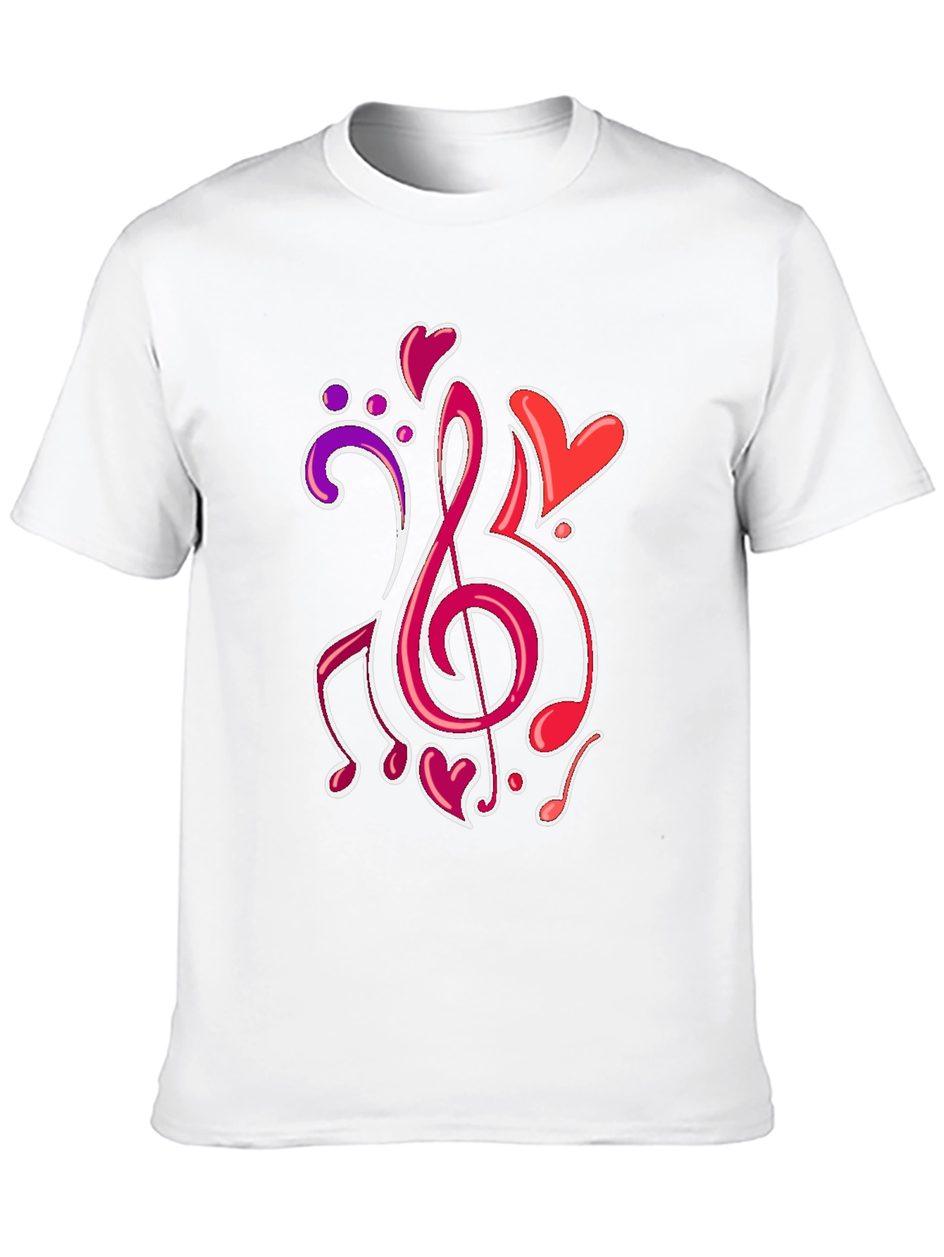 Musical Heartbeat T-Shirt - Stylish Music Lover Tee
