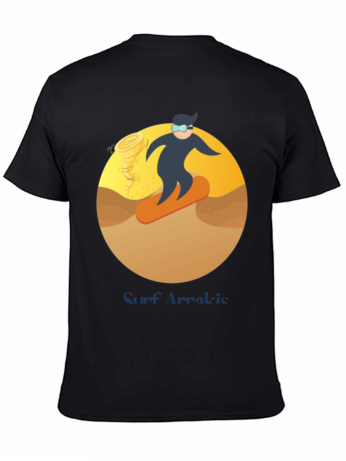 Surf Arrakis T-Shirt: Dune Sand Surfer Design