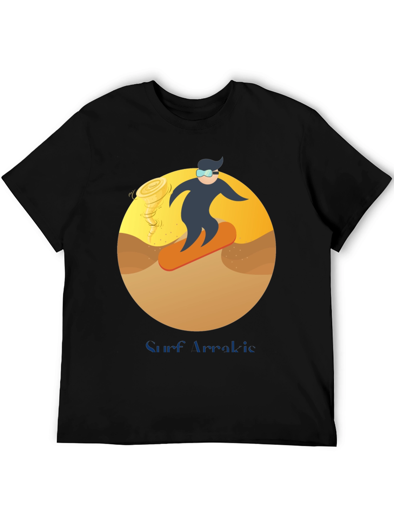 Surf Arrakis T-Shirt: Dune Sand Surfer Design