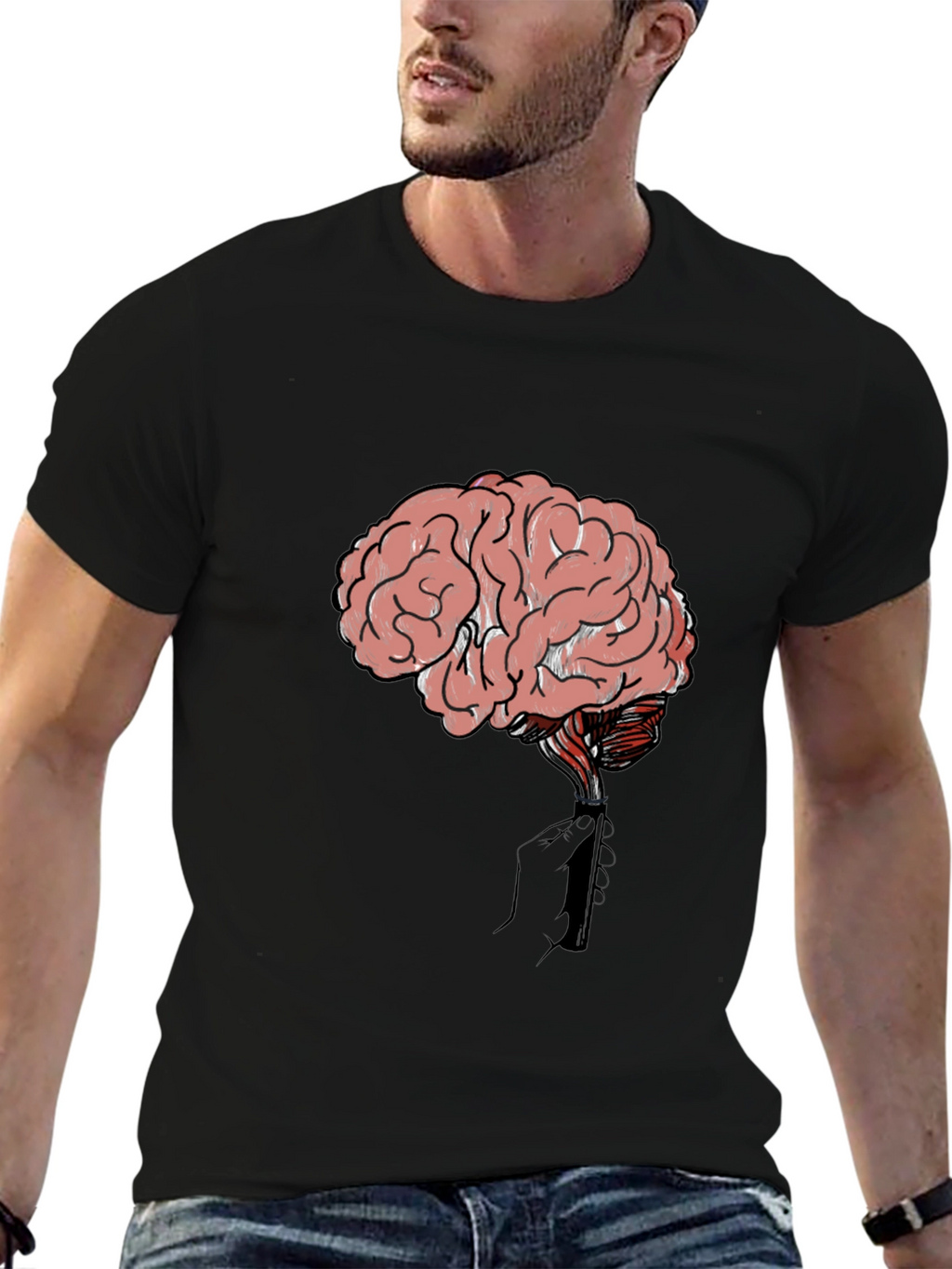 Brain Lighter Graphic T-Shirt - Think Different!