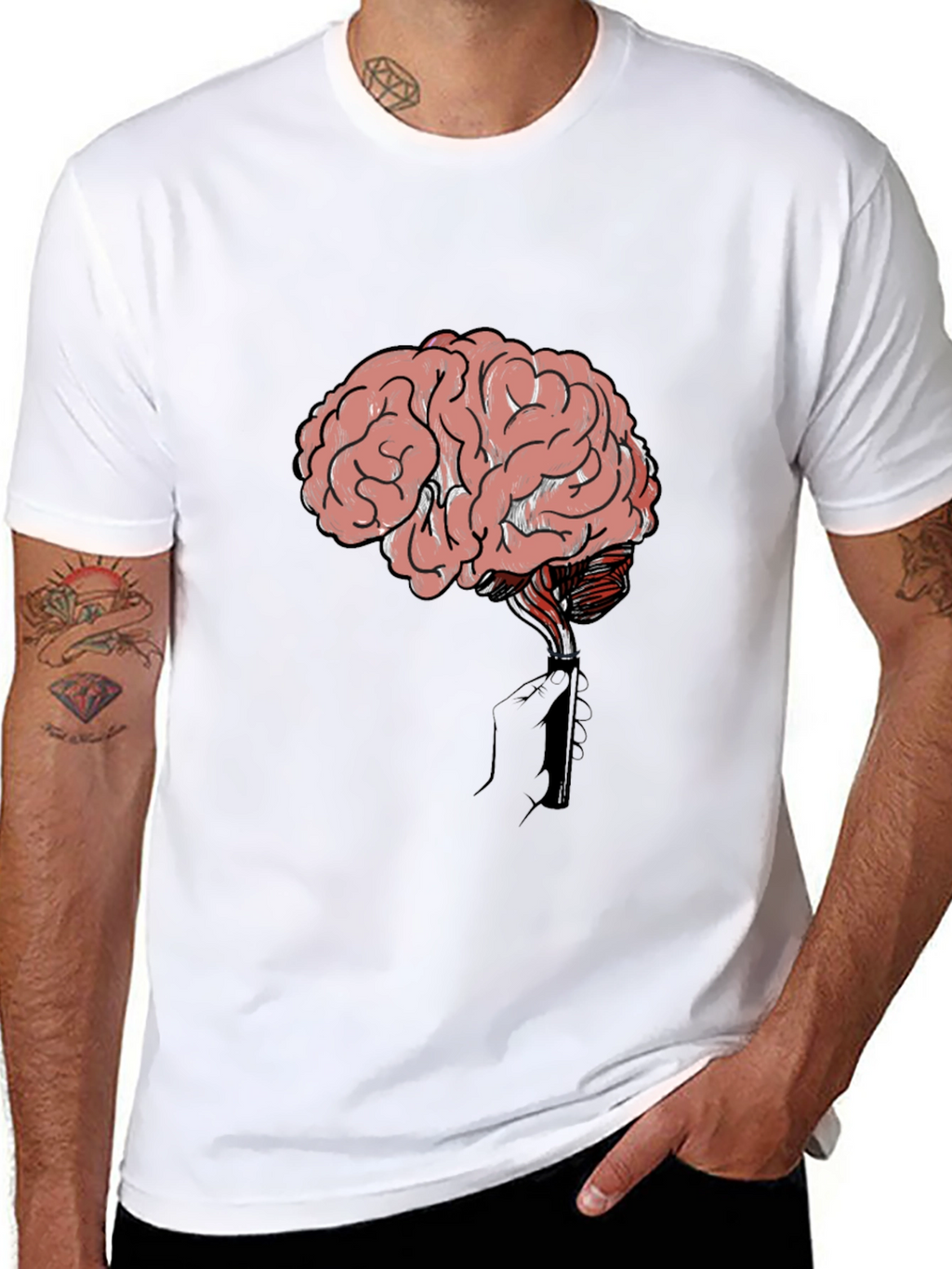 Brain Lighter Graphic T-Shirt - Think Different!