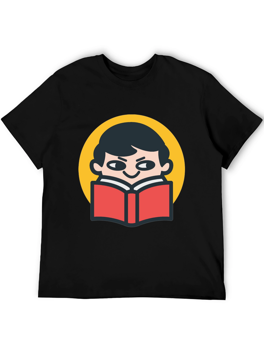 Reader Graphic T-Shirt - Black Cotton Tee