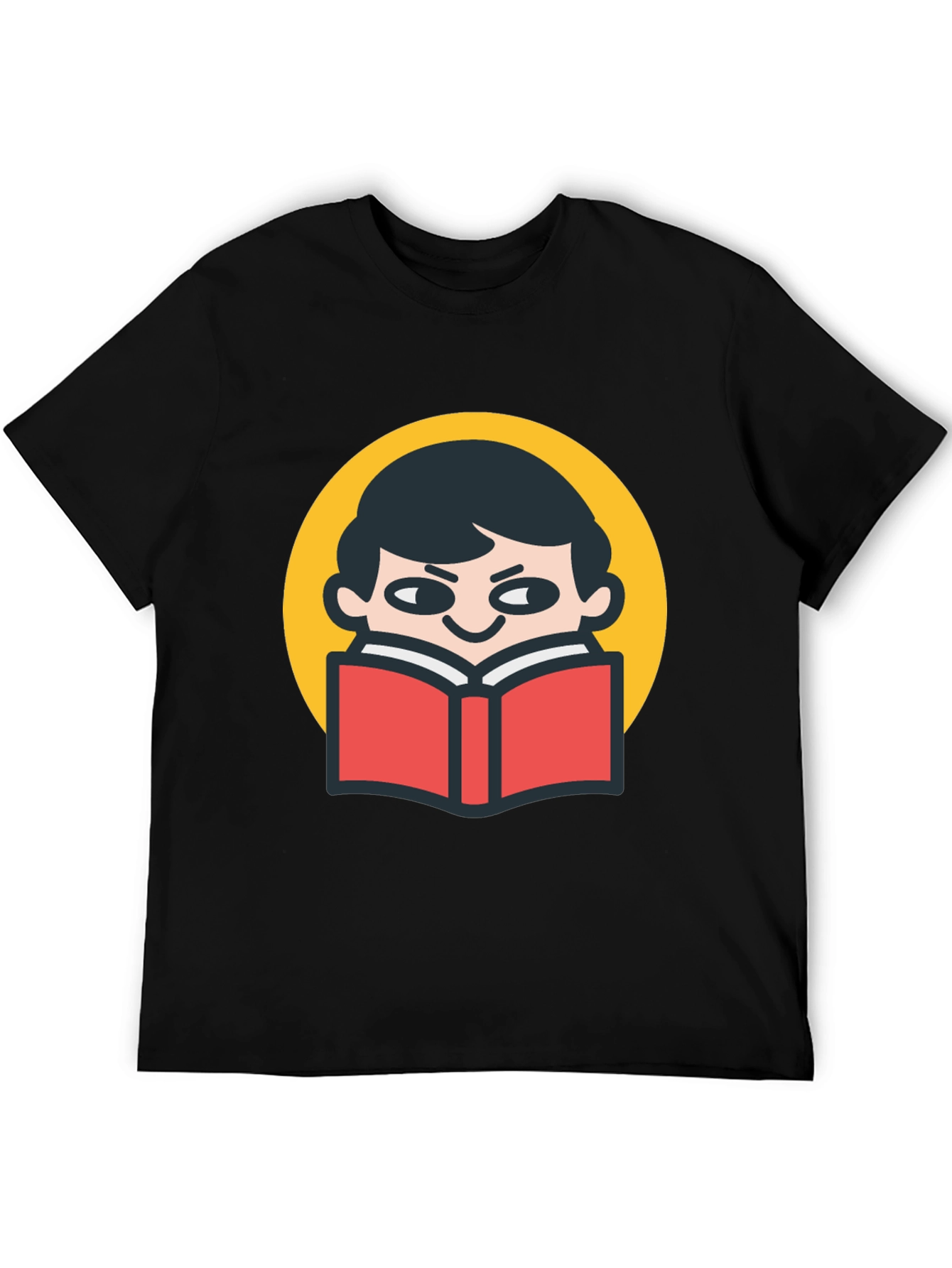 Reader Graphic T-Shirt - Black Cotton Tee