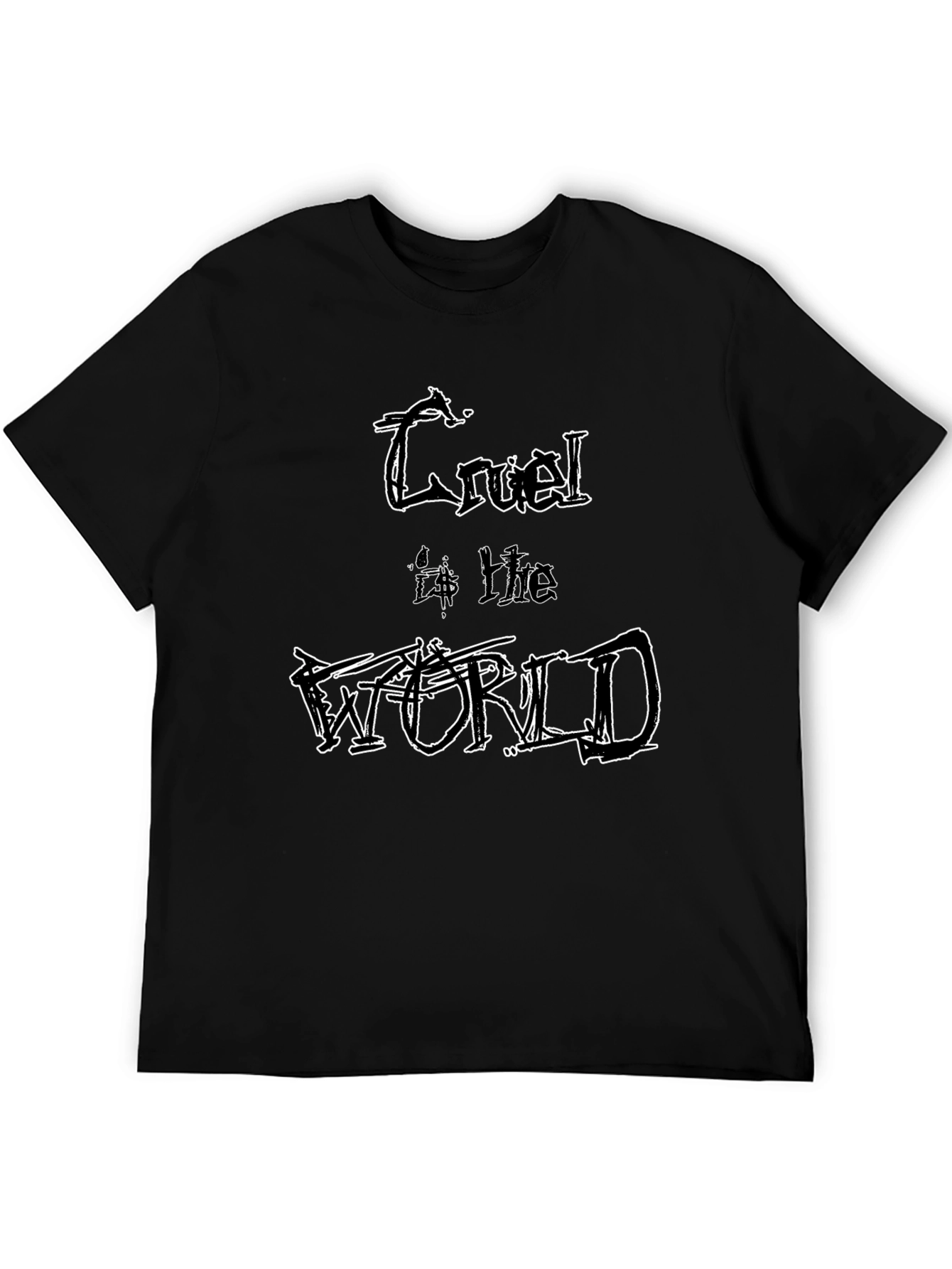 Cruel World Graphic Tee - Edgy Style