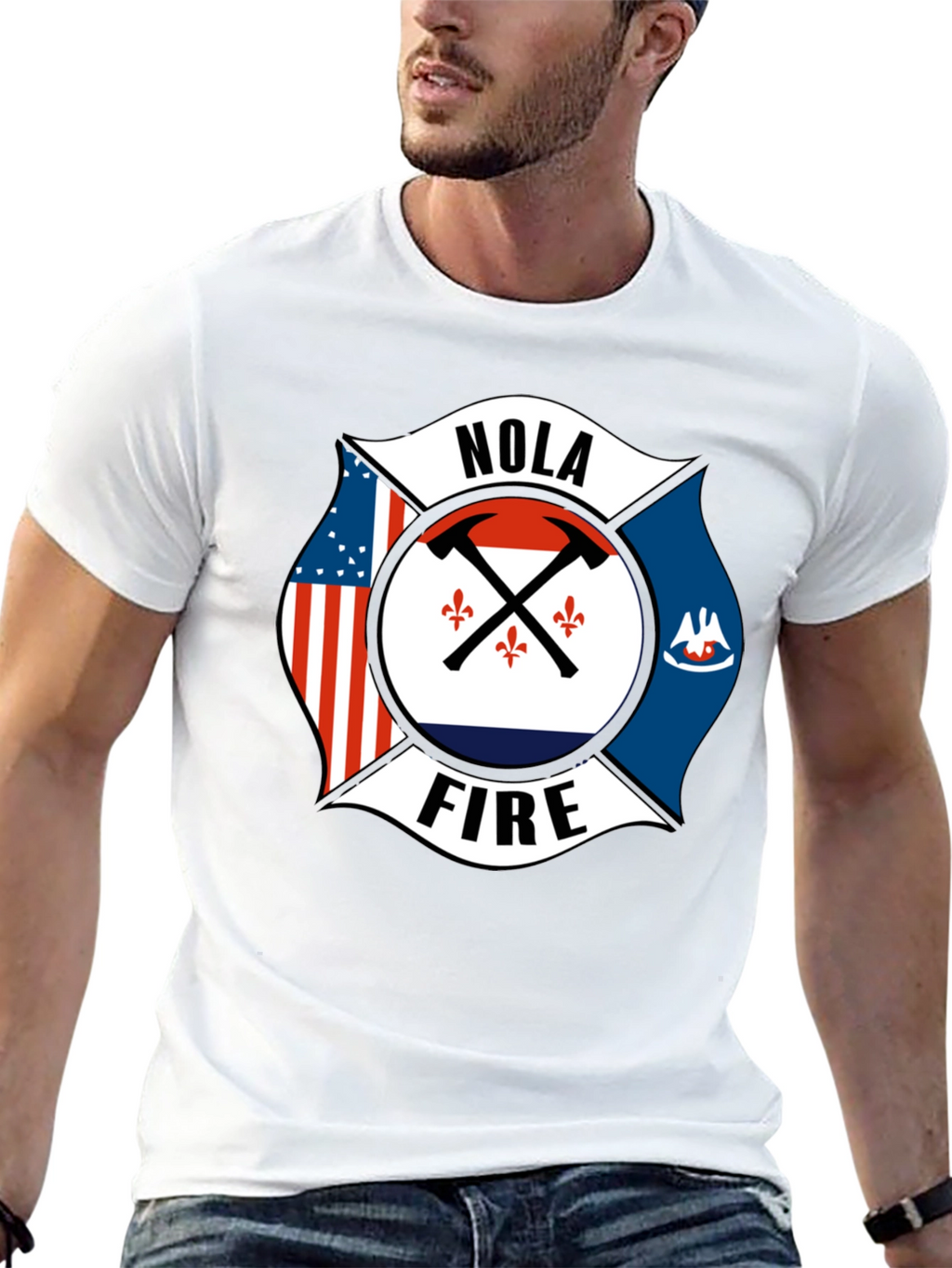NOLA Firefighter T-Shirt - New Orleans Pride
