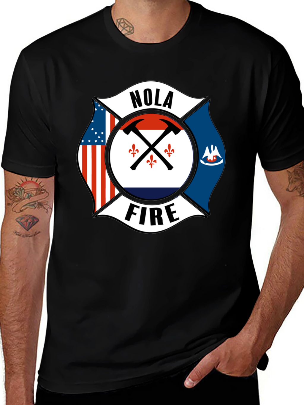 NOLA Firefighter T-Shirt - New Orleans Pride