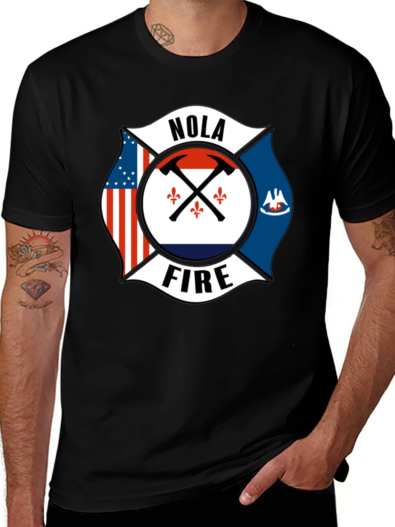 NOLA Firefighter T-Shirt - New Orleans Pride