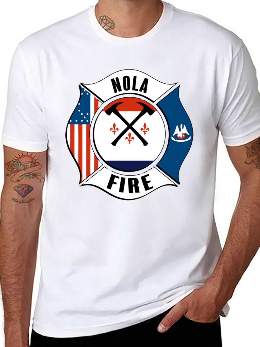 NOLA Firefighter T-Shirt - New Orleans Pride