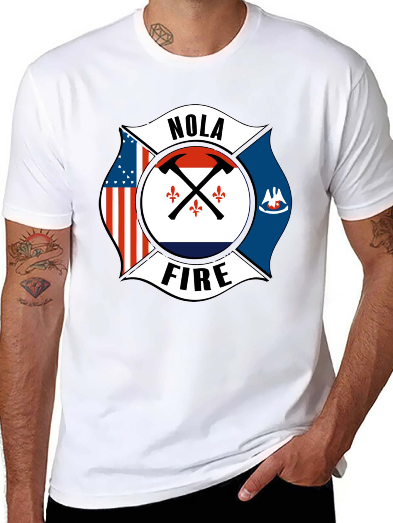 NOLA Firefighter T-Shirt - New Orleans Pride