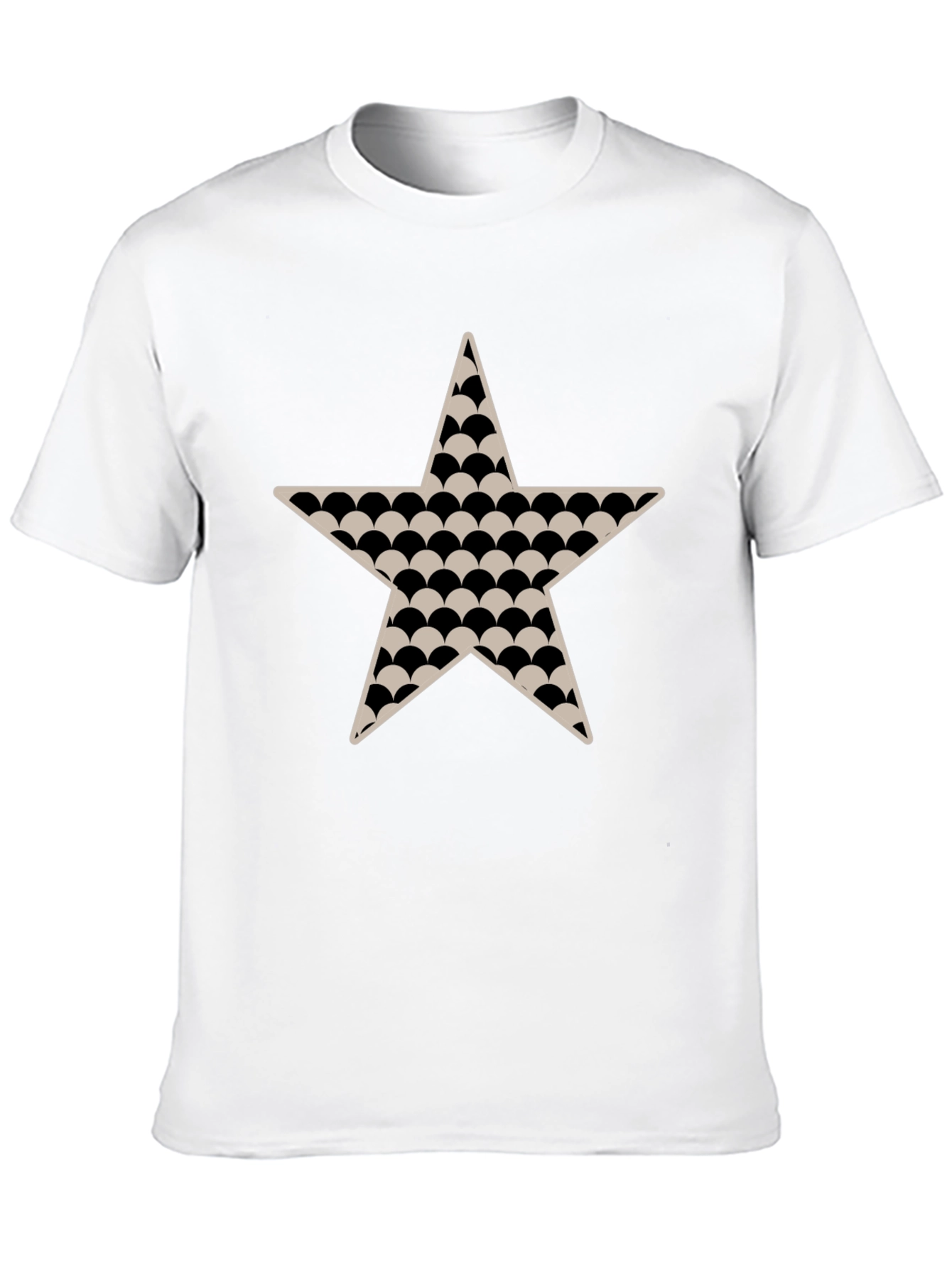 Black Star Patterned T-Shirt