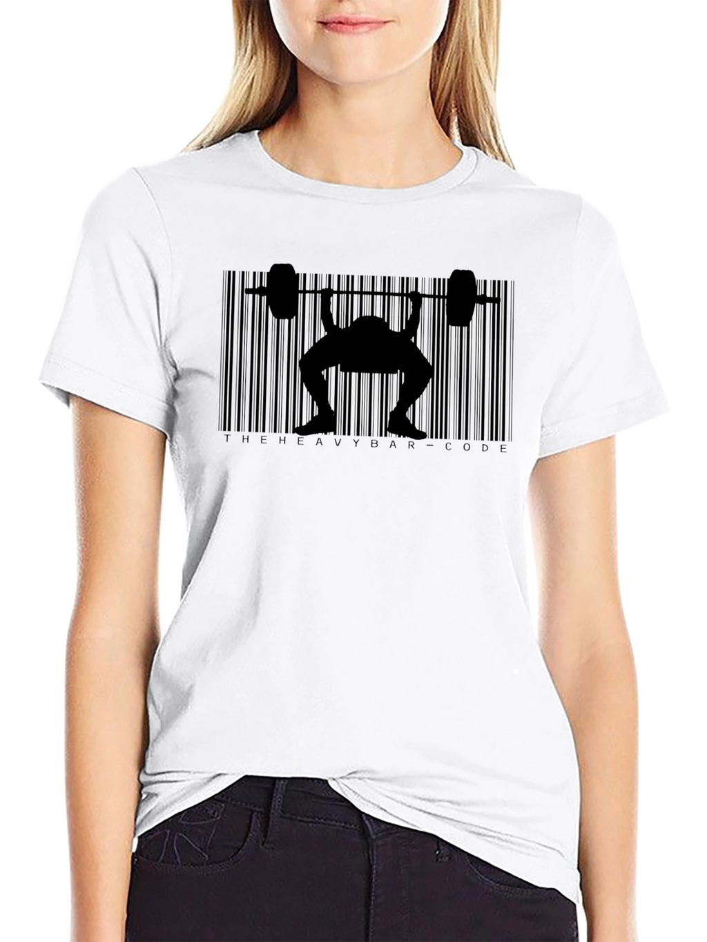 The Heavy Bar Code Black T-Shirt