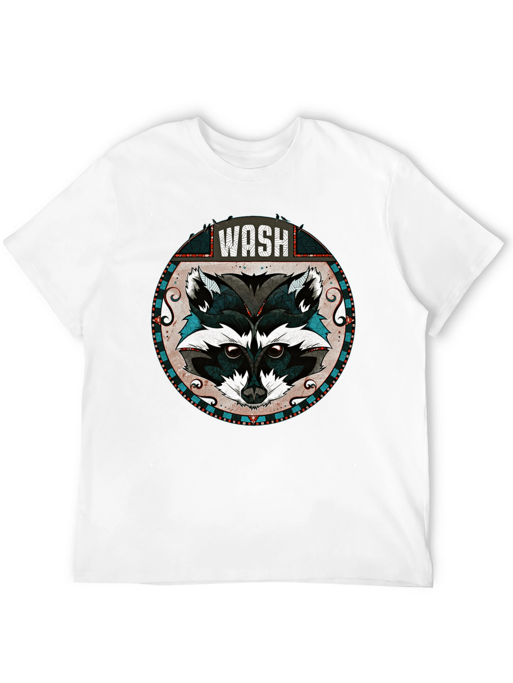 WASH Raccoon Graphic Tee - Cool Animal Design