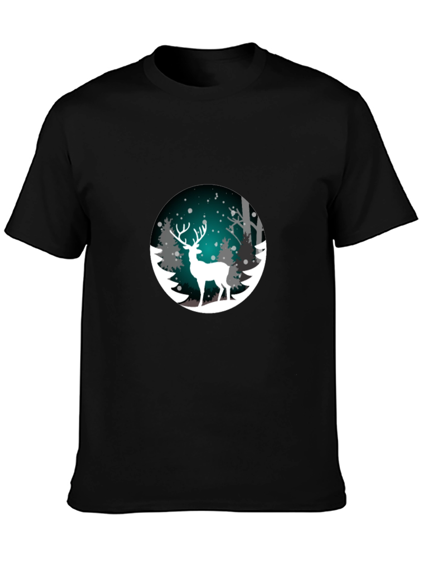 Winter Deer Graphic T-Shirt