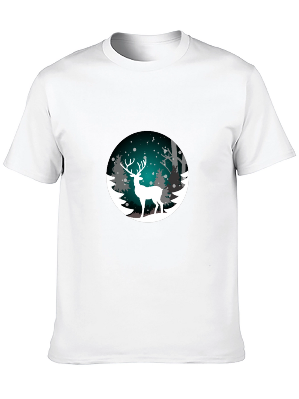 Winter Deer Graphic T-Shirt