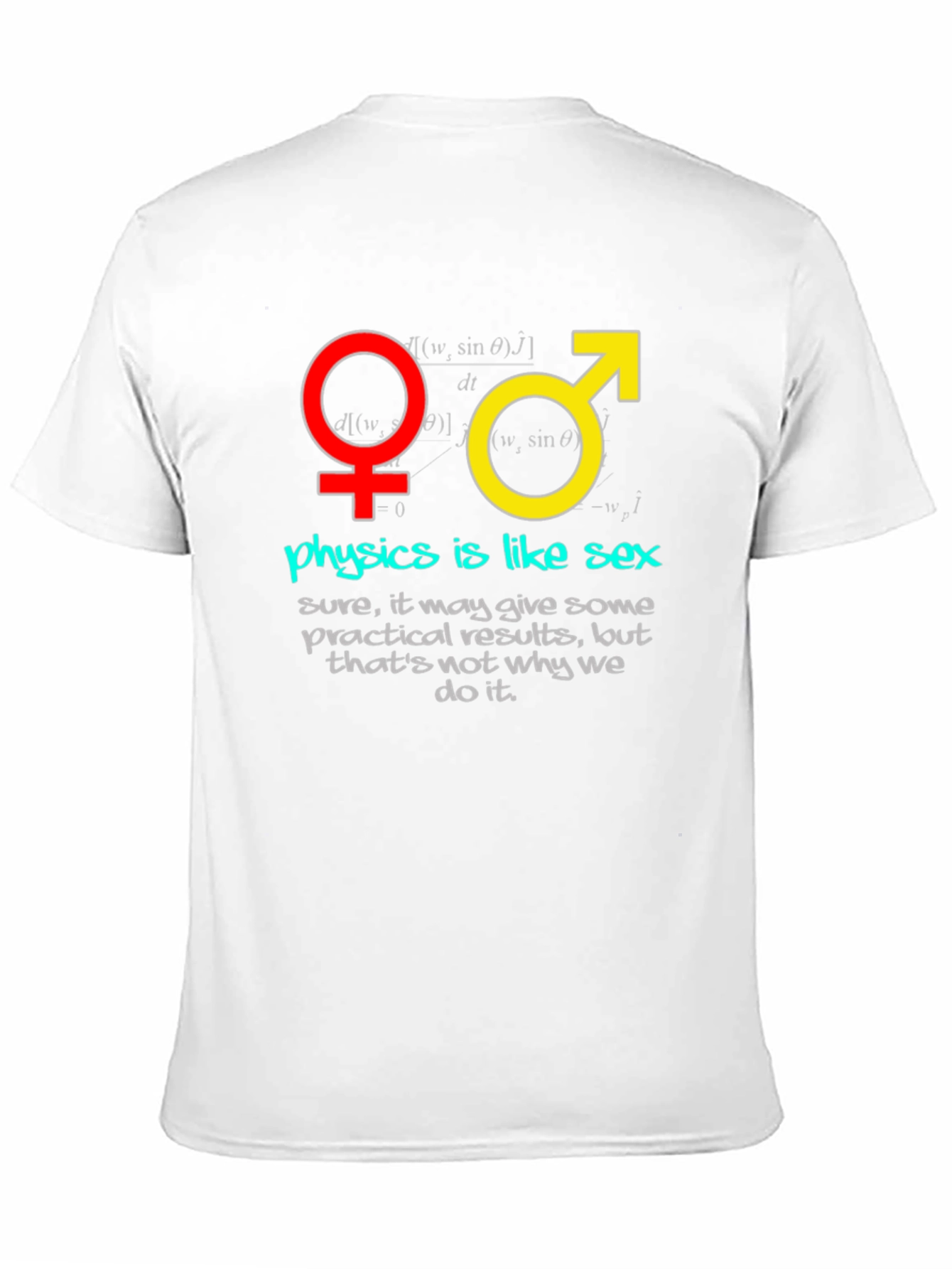 Physics is Like Sex Mens T-Shirt