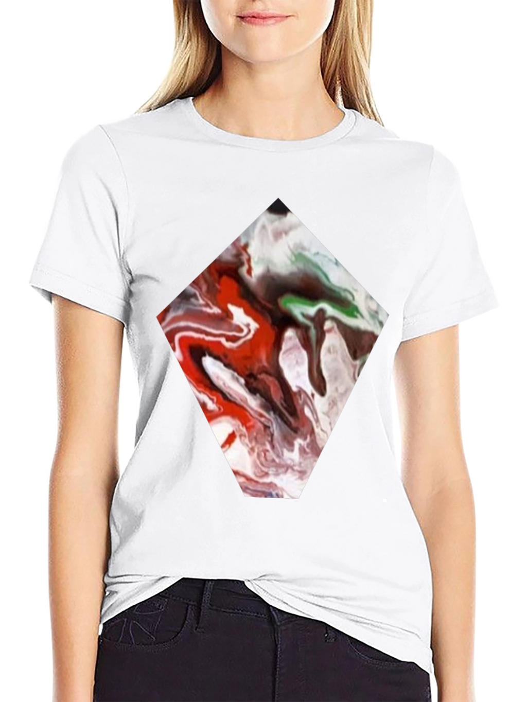 Abstract Diamond Tee - Unique Graphic Print