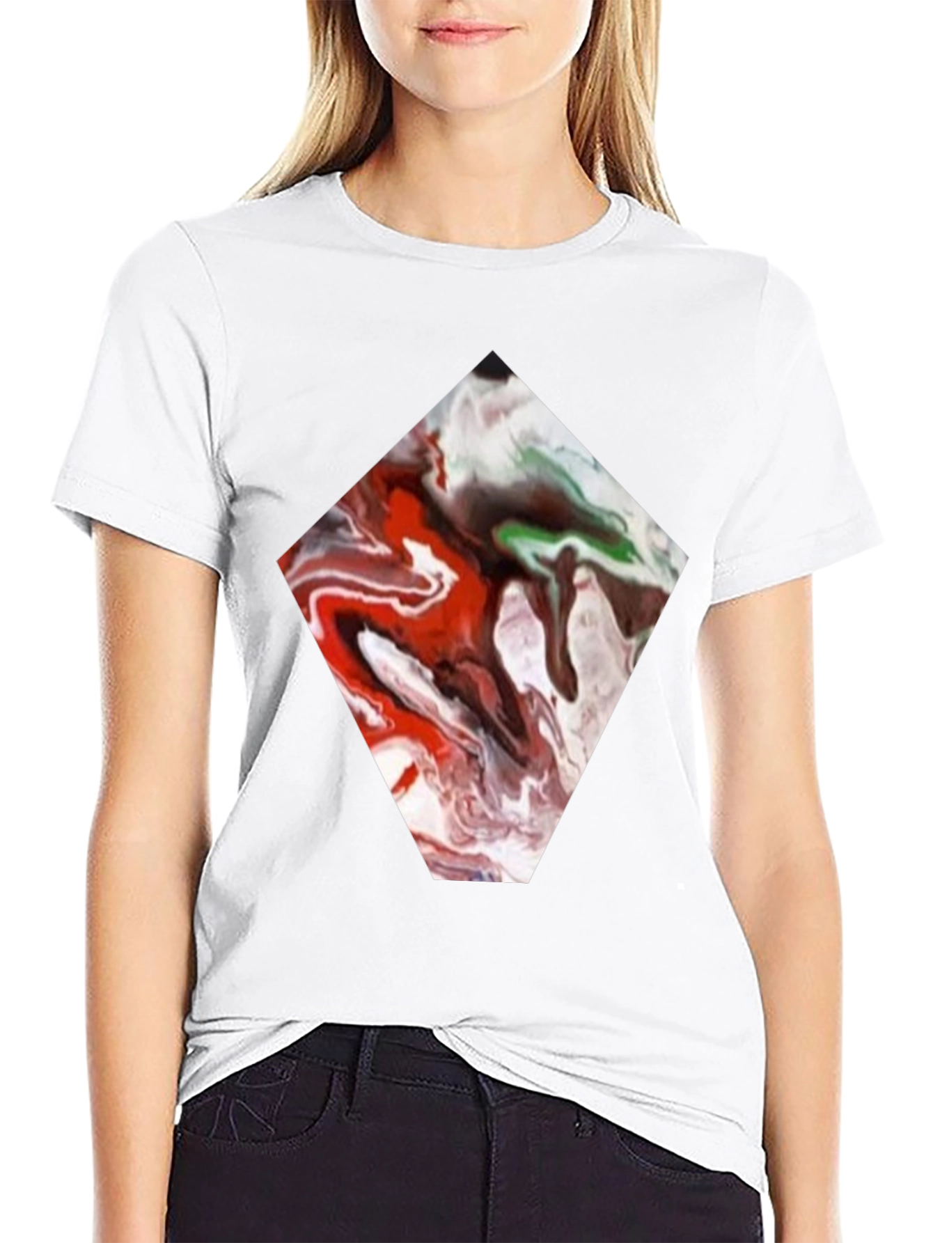 Abstract Diamond Tee - Unique Graphic Print