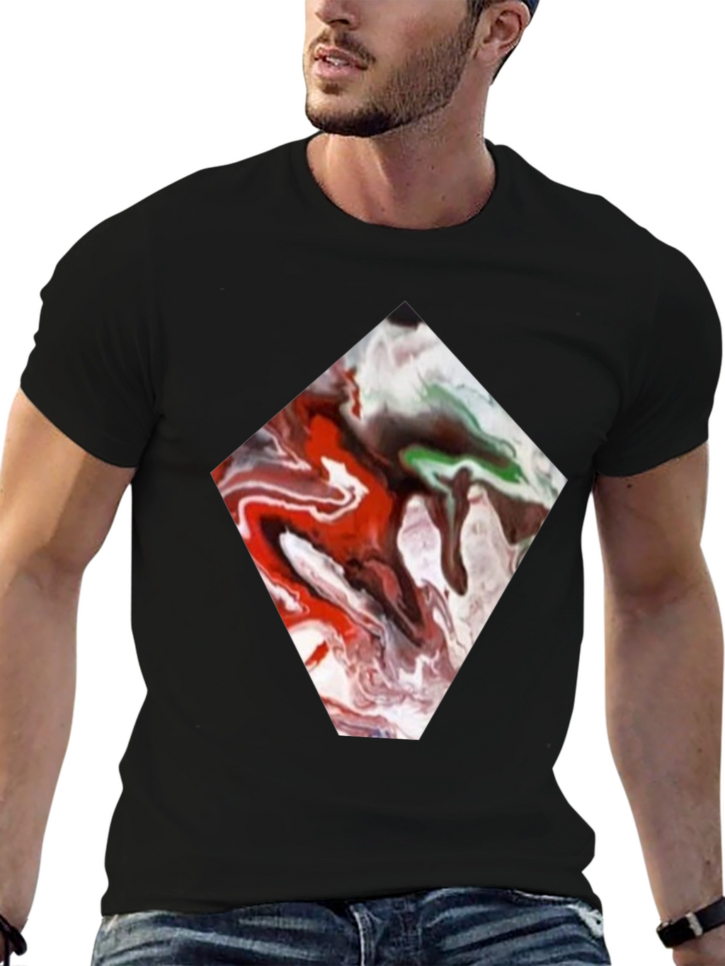 Abstract Diamond Tee - Unique Graphic Print
