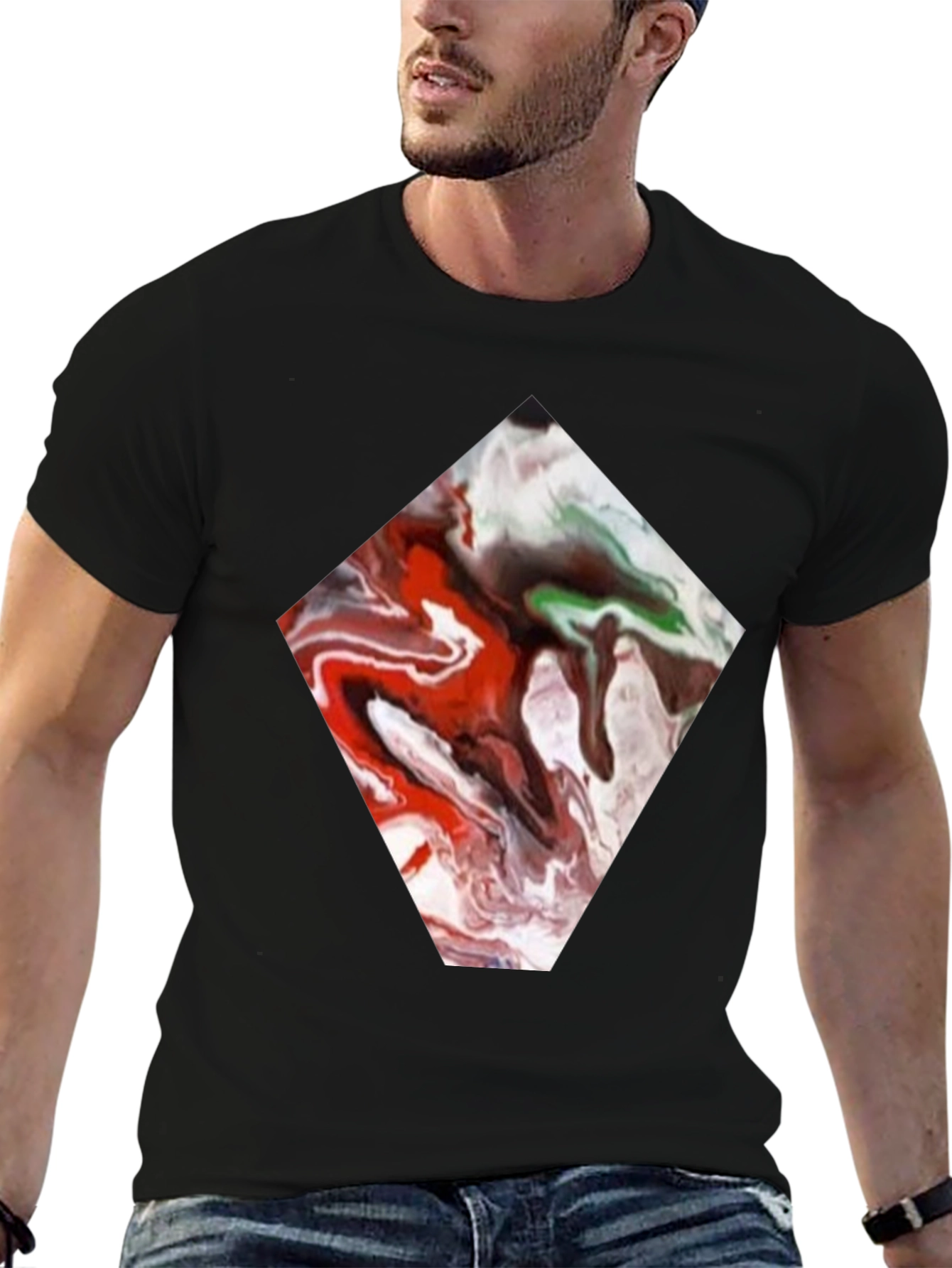 Abstract Diamond Tee - Unique Graphic Print
