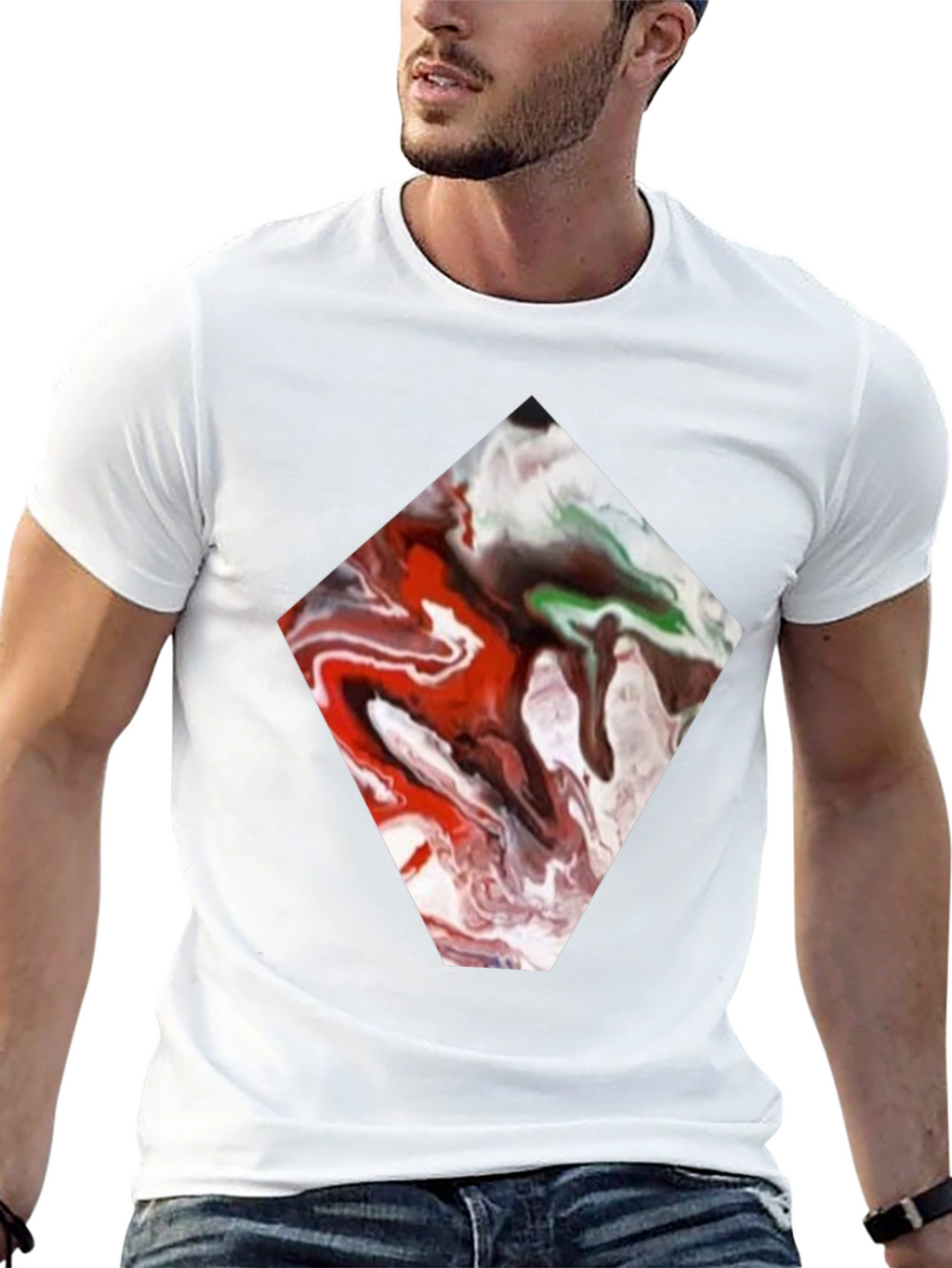 Abstract Diamond Tee - Unique Graphic Print