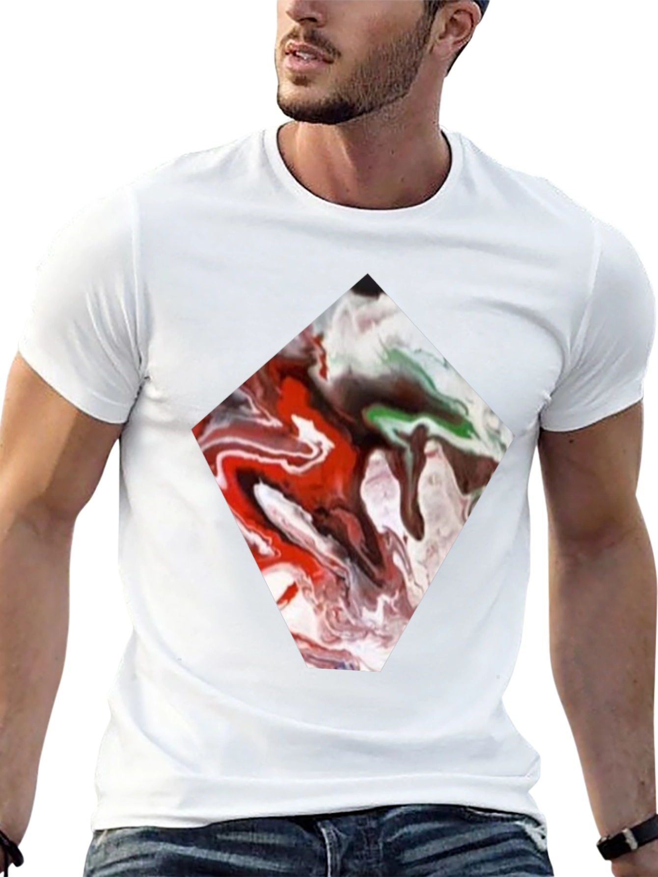 Abstract Diamond Tee - Unique Graphic Print