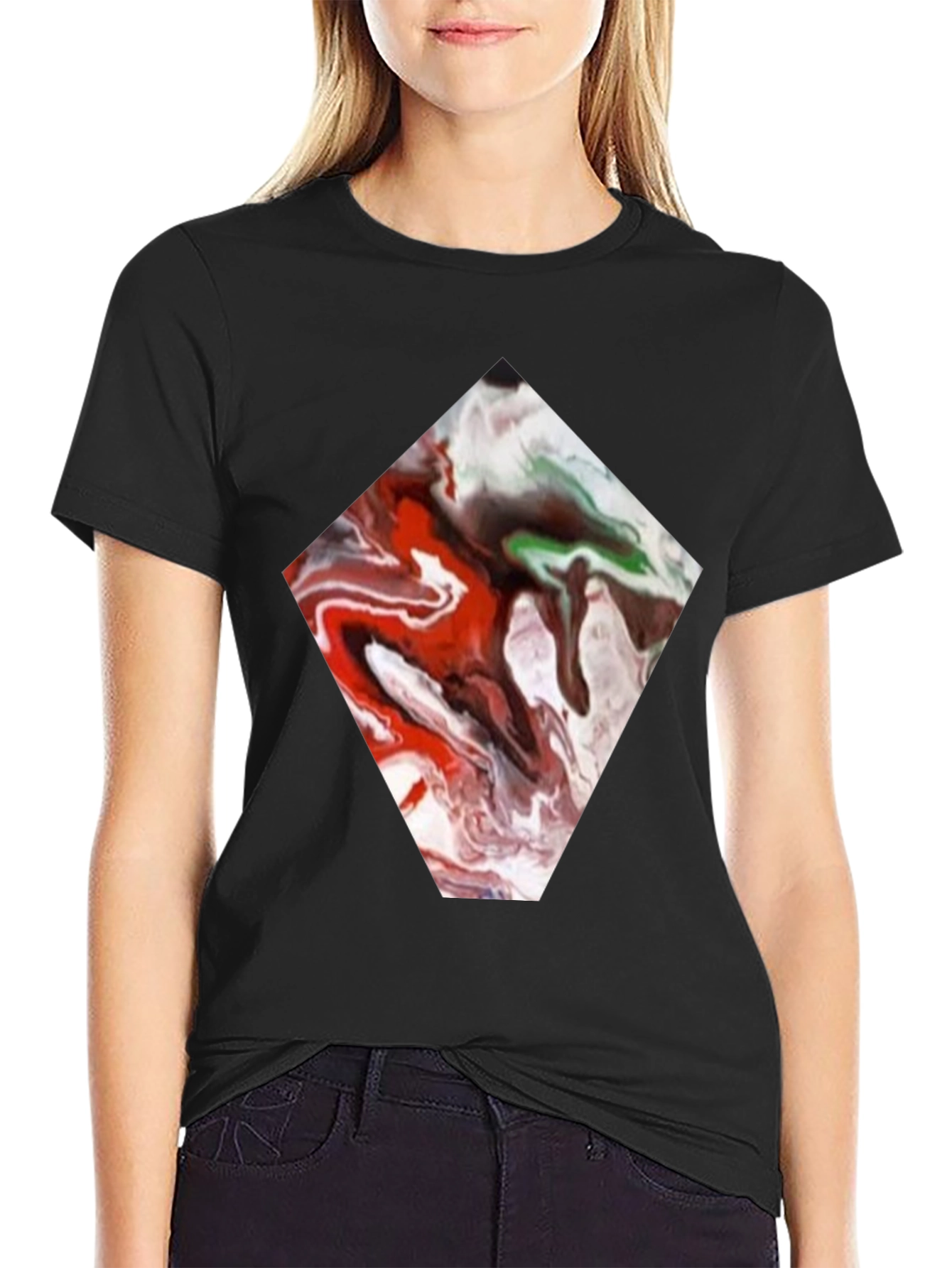 Abstract Diamond Tee - Unique Graphic Print