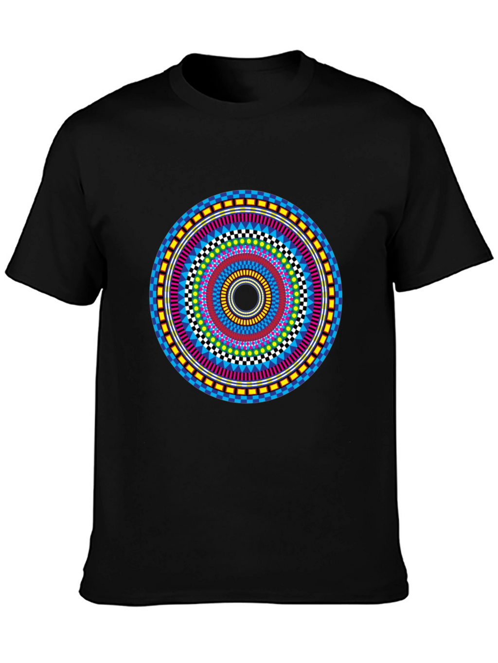 Vibrant Mandala Graphic Tee - Stylish Circular Design