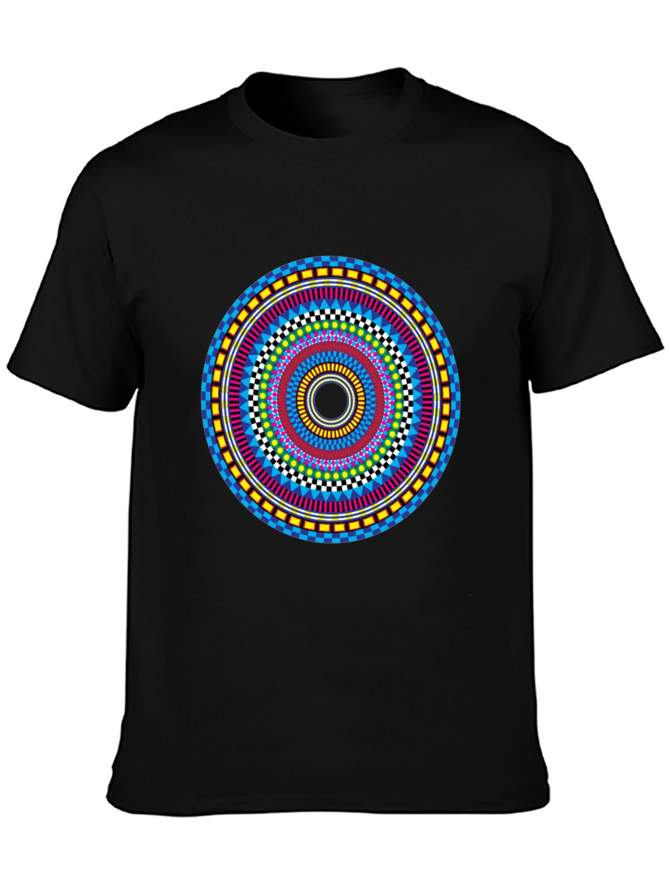 Vibrant Mandala Graphic Tee - Stylish Circular Design