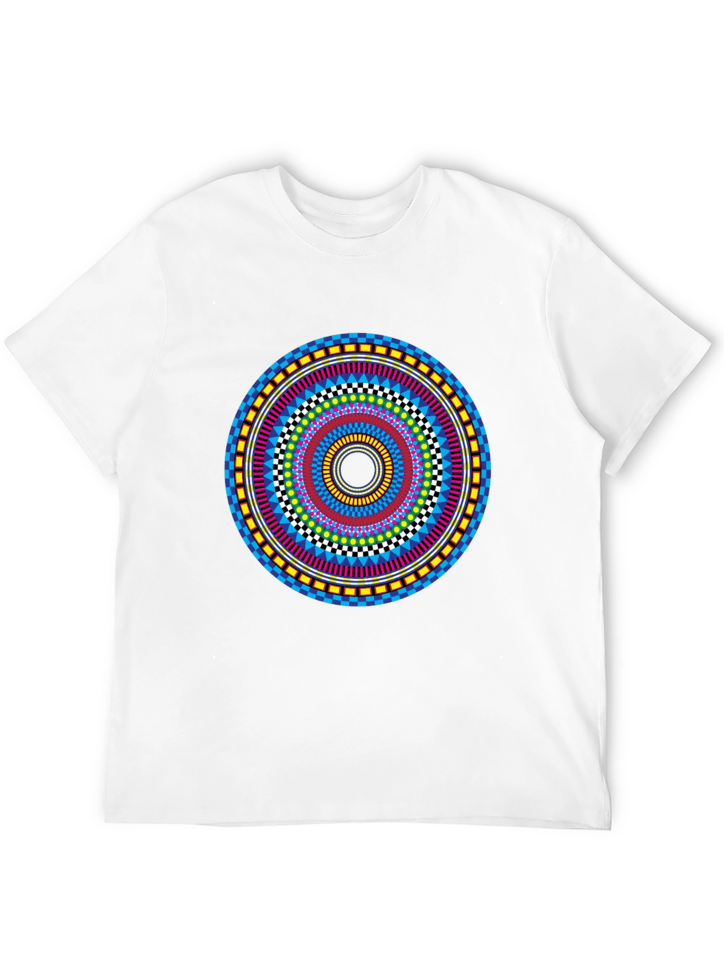 Vibrant Mandala Graphic Tee - Stylish Circular Design