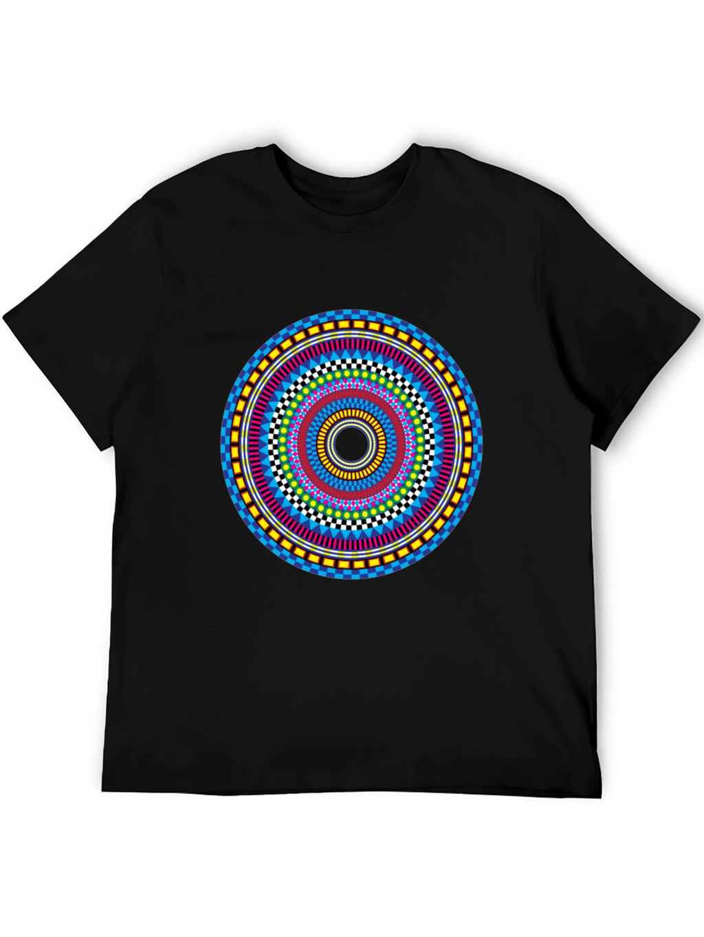 Vibrant Mandala Graphic Tee - Stylish Circular Design