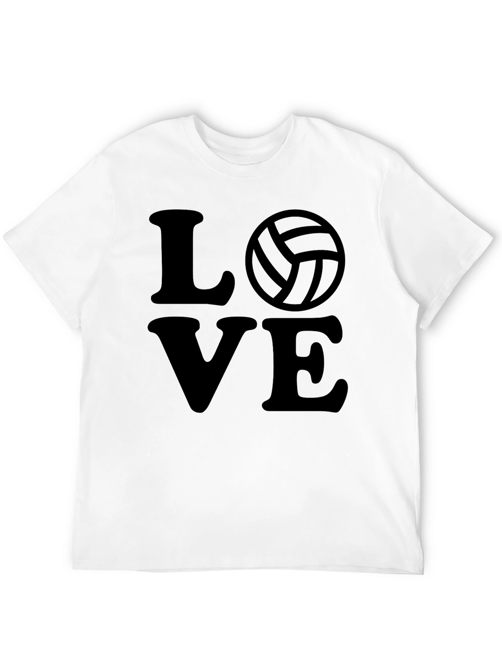 Volleyball Love Black T-Shirt