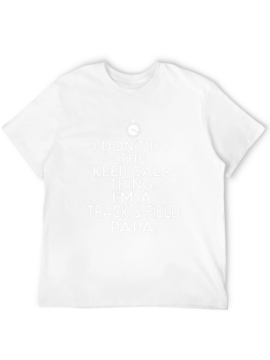 Track & Field Papa T-Shirt - Keep Calm Alternative