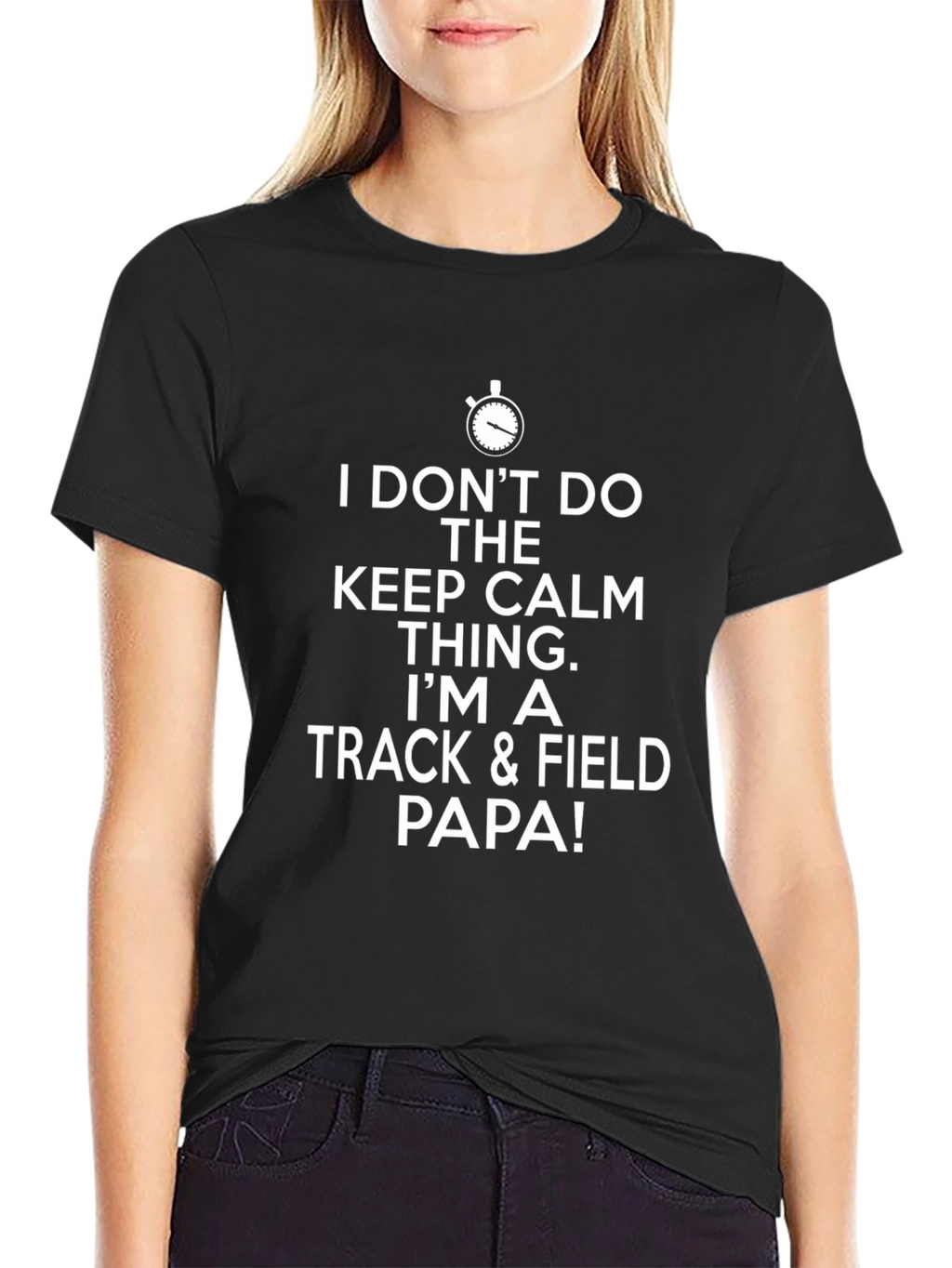 Track & Field Papa T-Shirt - Keep Calm Alternative