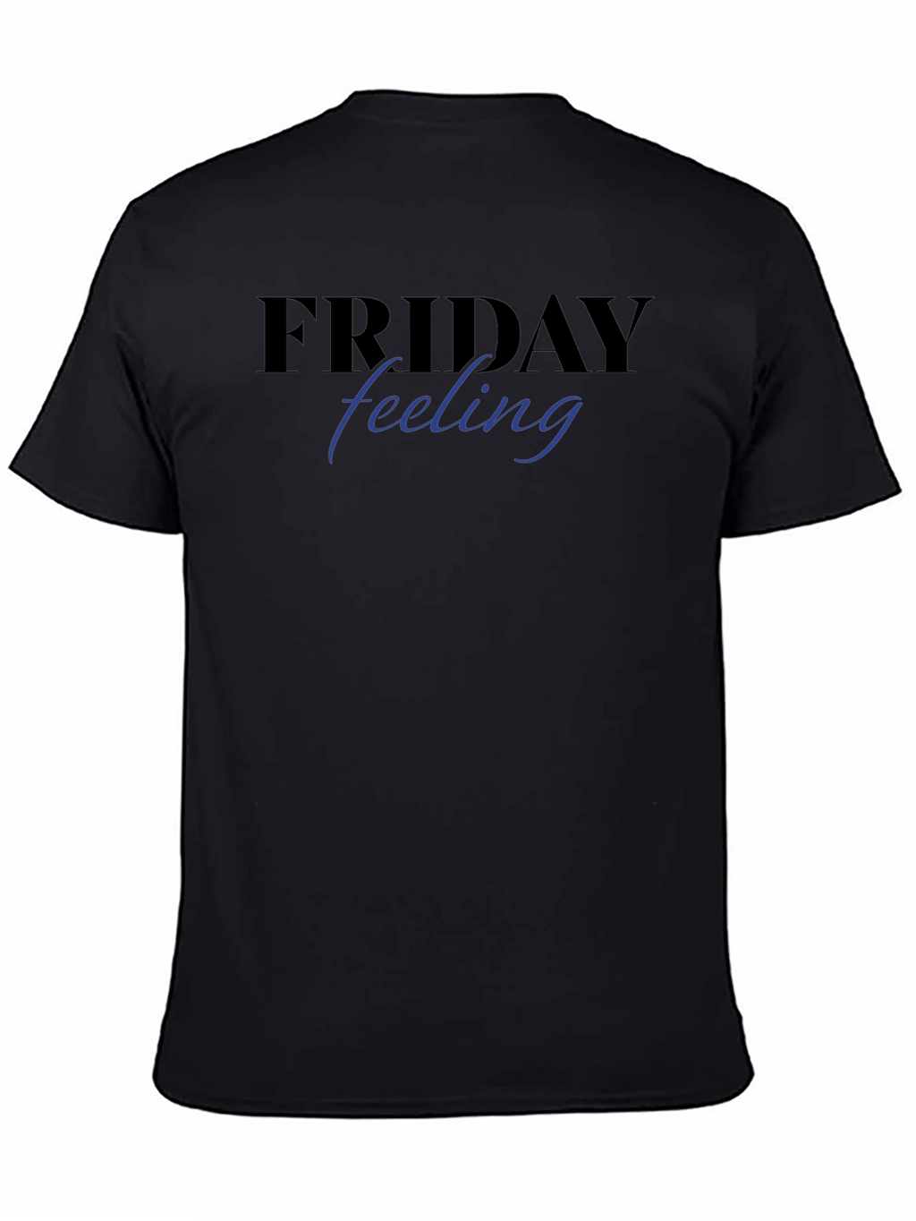 Friday Feeling Graphic Tee - Black Short Sleeve