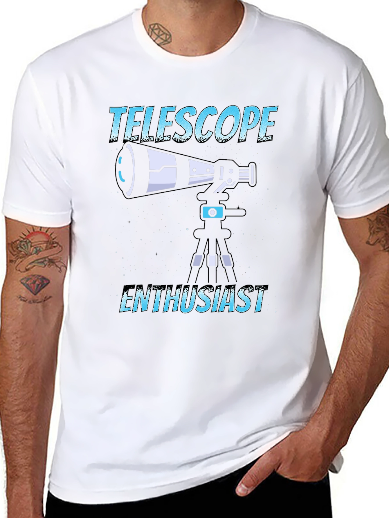 Telescope Enthusiast Graphic T-Shirt