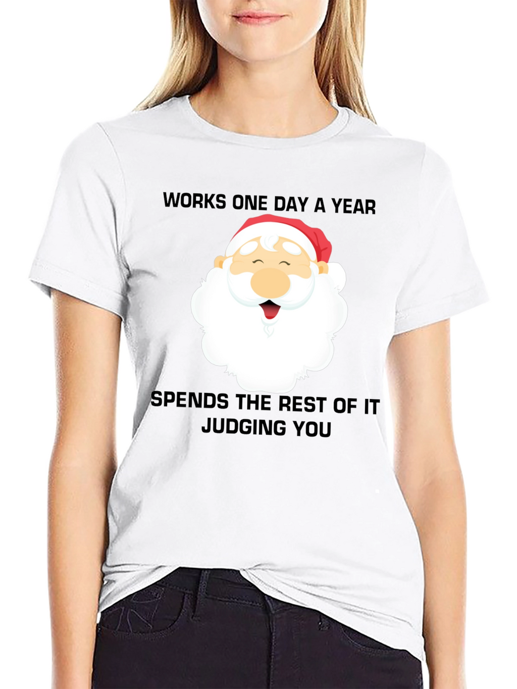 Santa Judging You Graphic T-Shirt